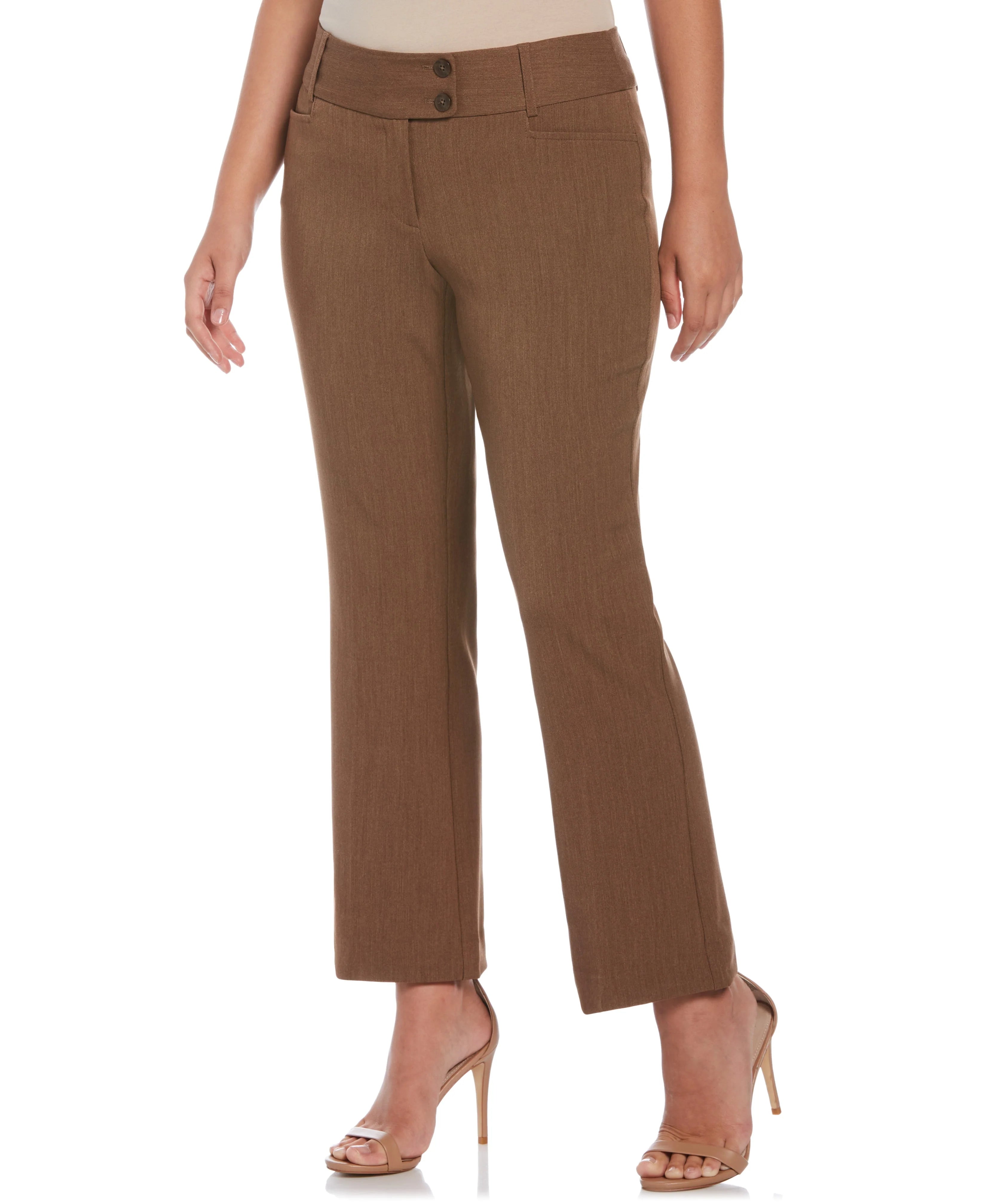 Gabardine Bootcut Pant Short Curvy Fit 29 inseam