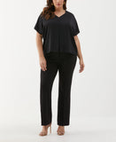 Plus Size Layered Dolman Sleeve Blouse