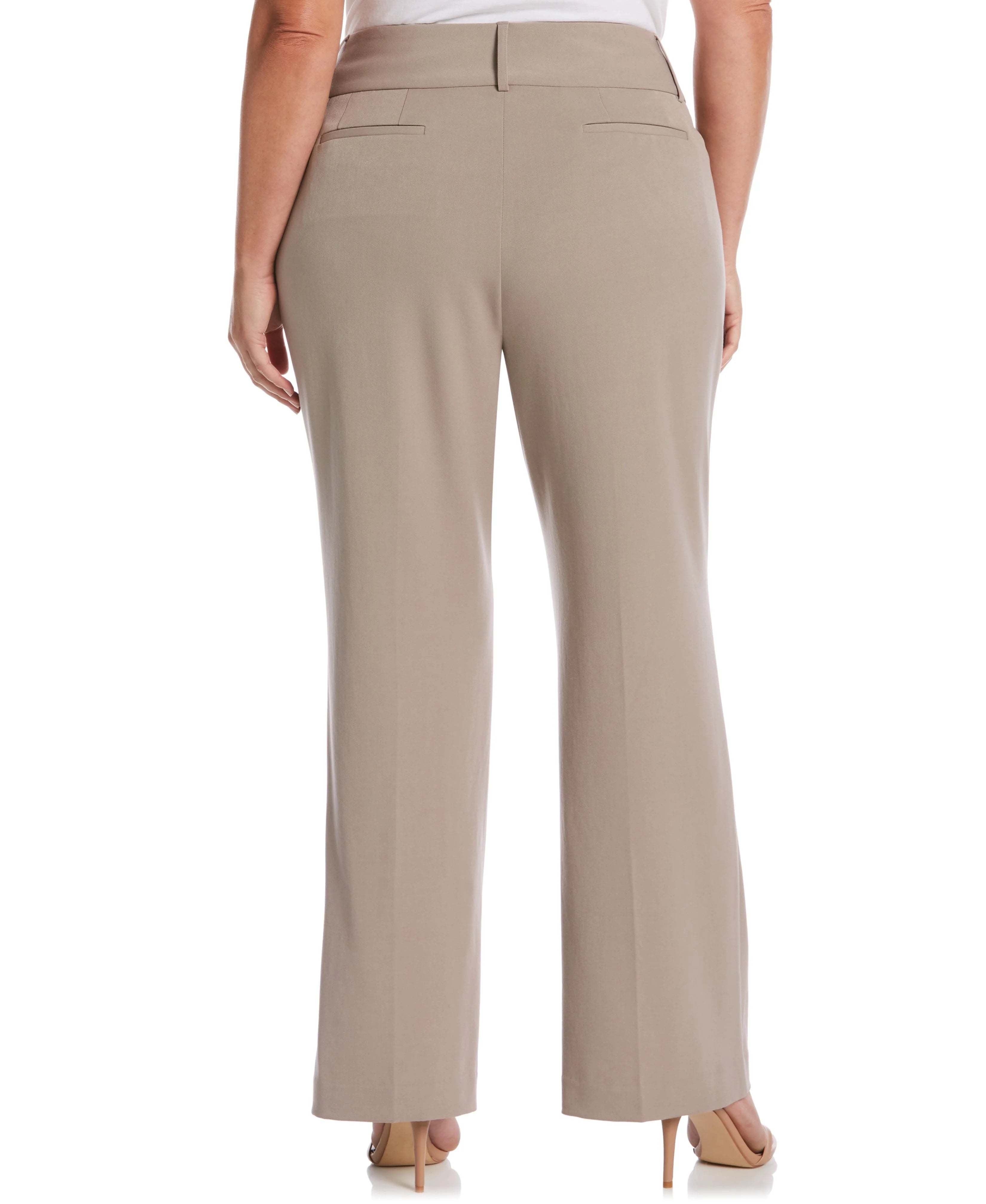 Plus Size Gabardine Bootcut Pant Curvy Fit