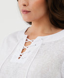 Plus Size Eco Lace Up Tee