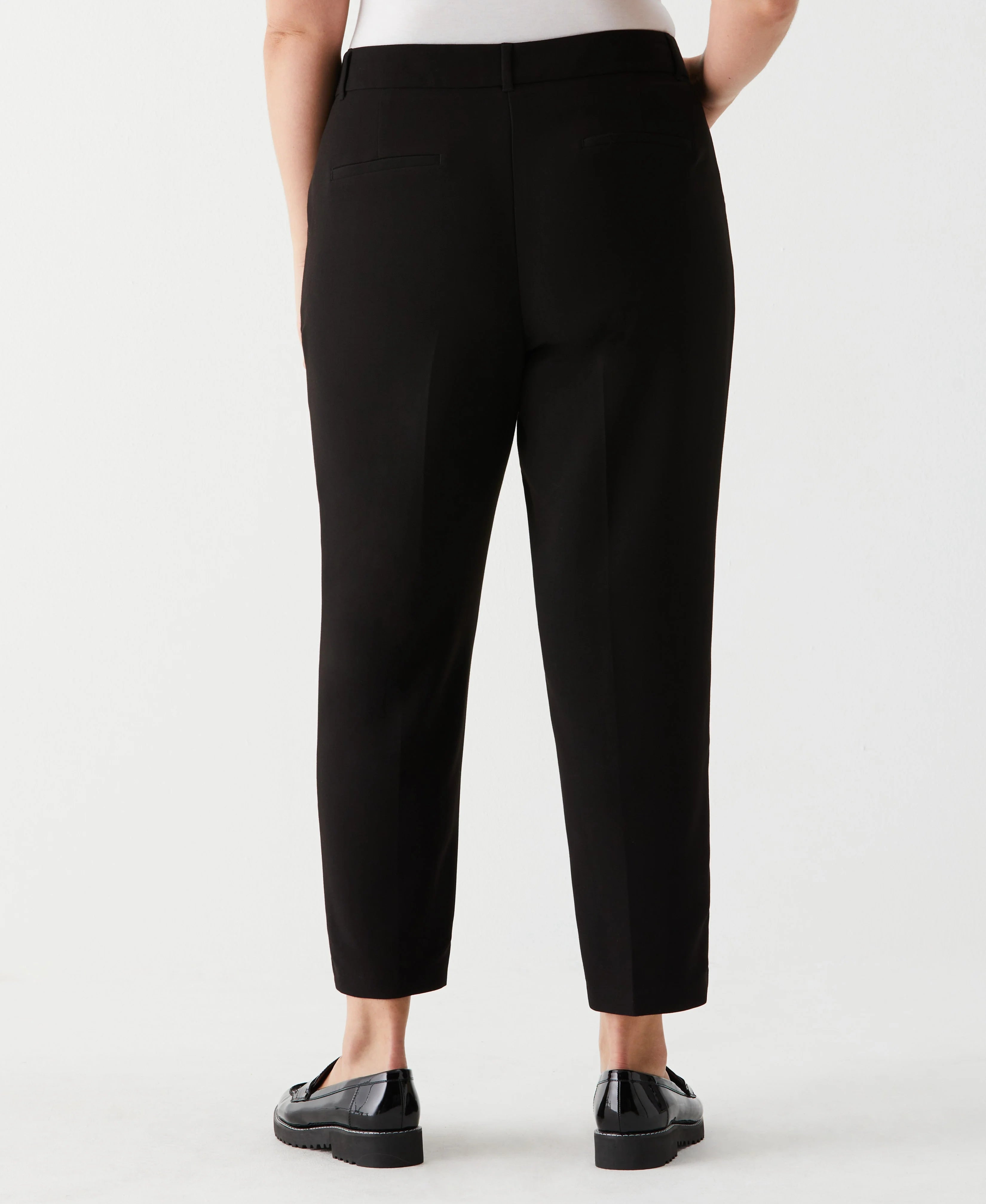Plus Size Straight Leg Pintuck Pant
