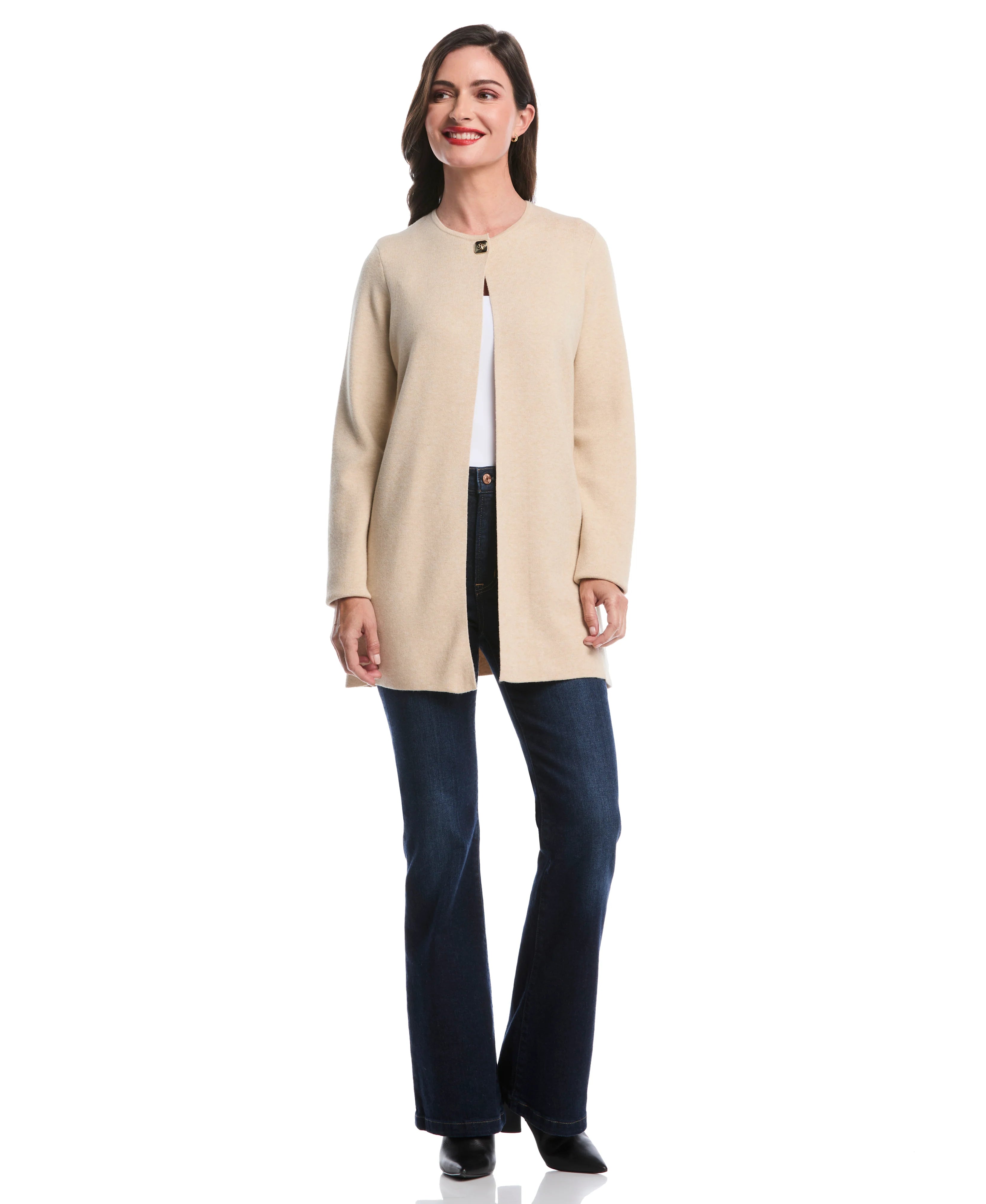 Turnlock Metal Closure Cardigan
