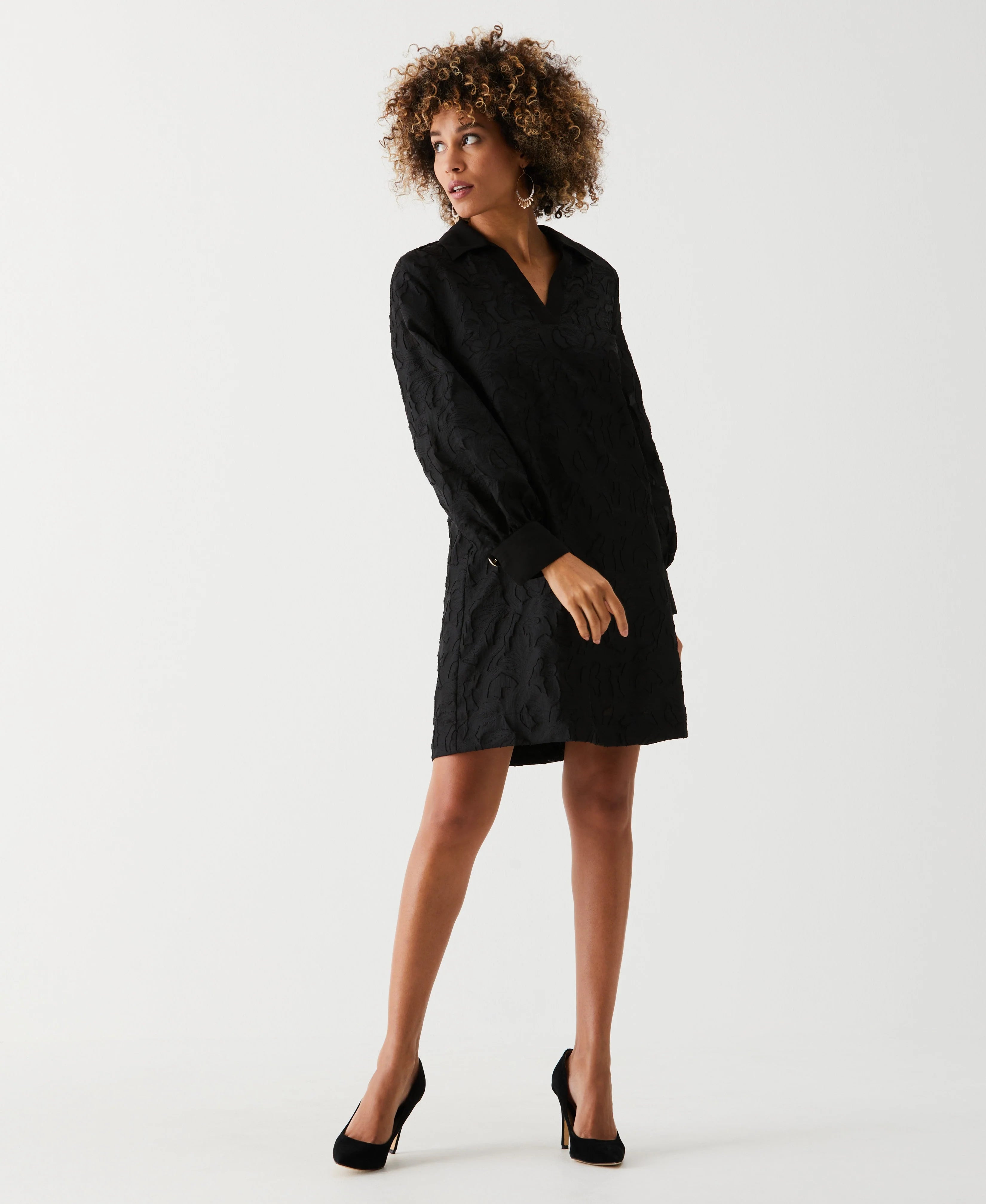 Clip Organza A Line Dress