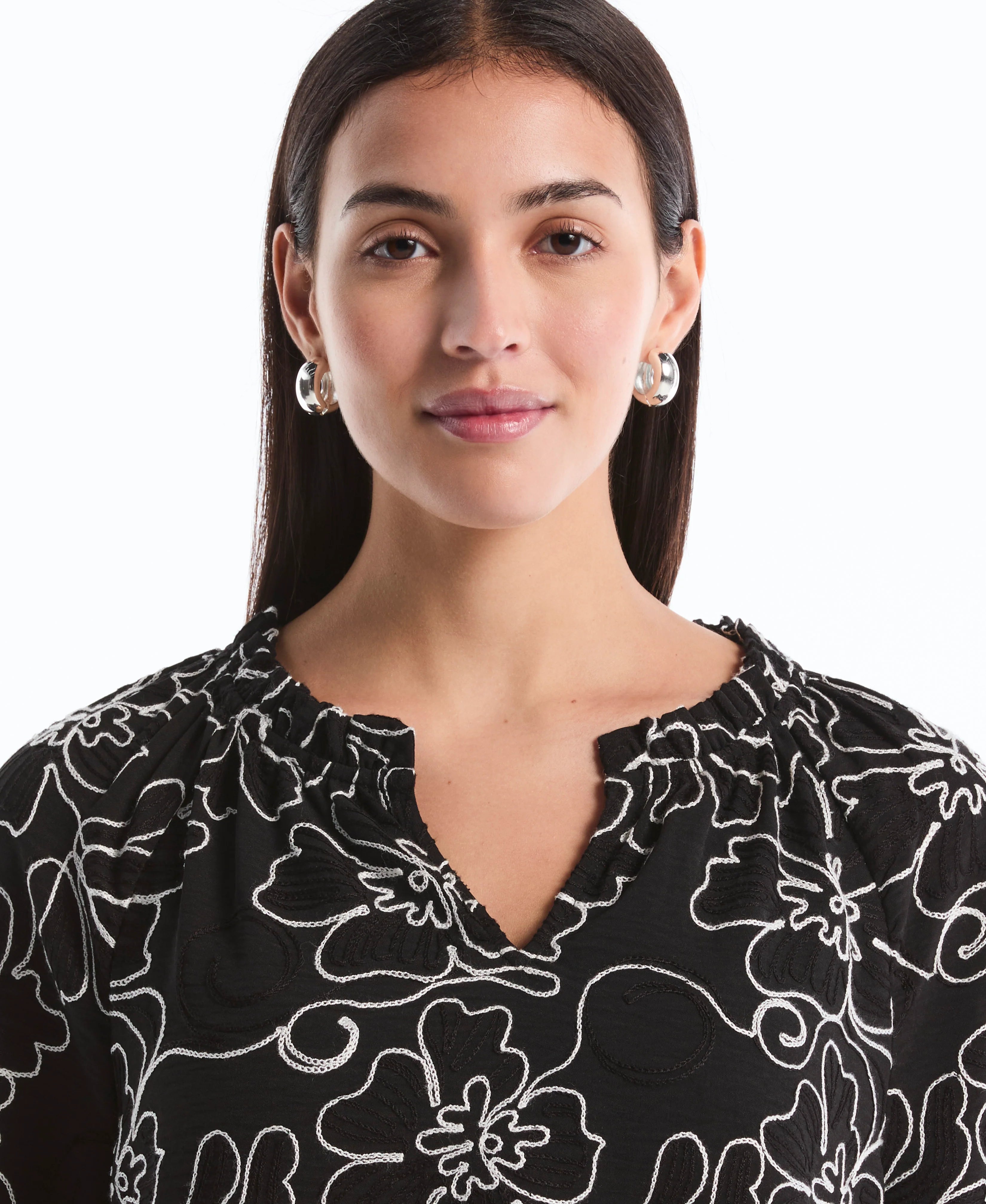 Floral Embroidered Blouse