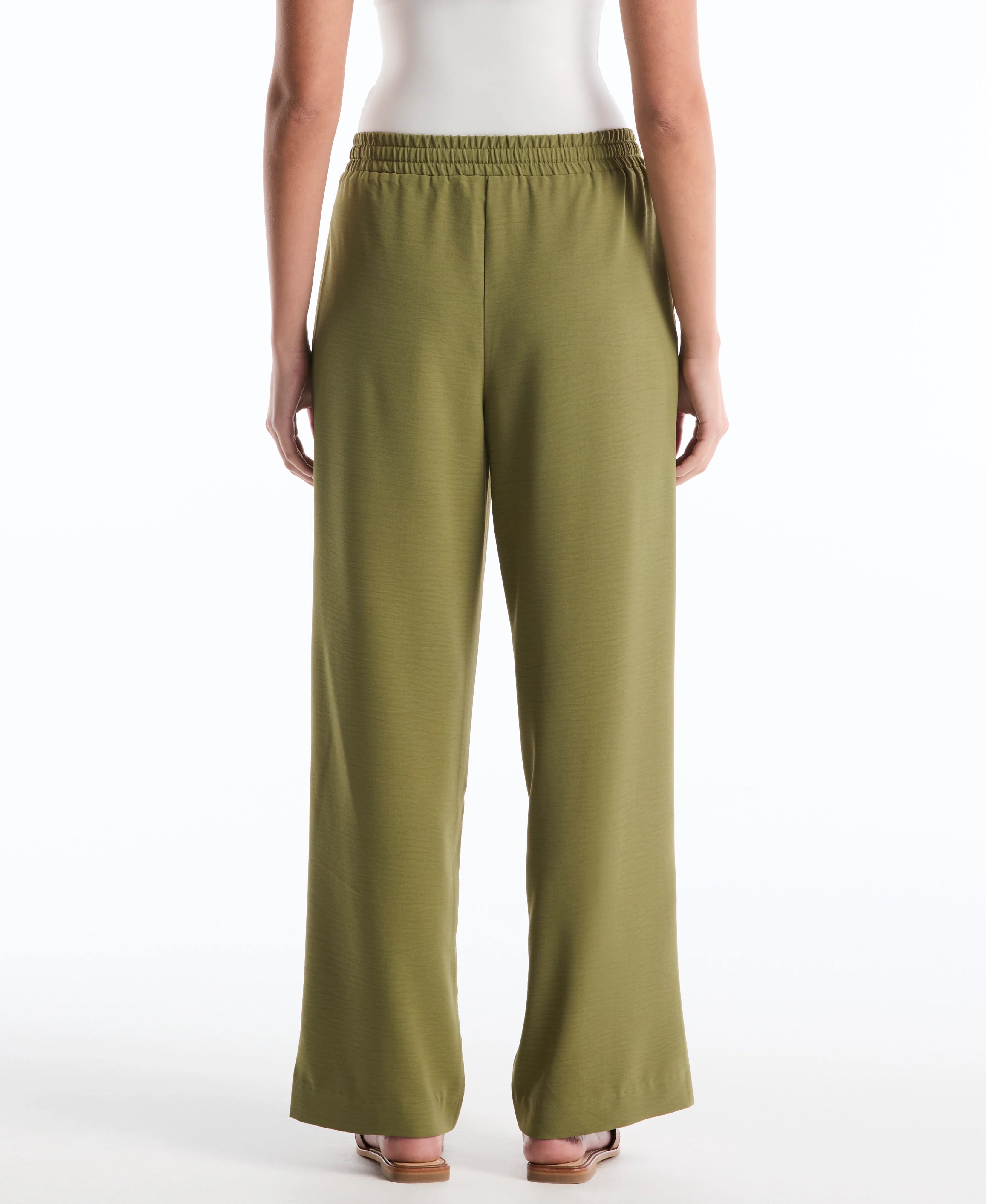 Drawstring Wide Leg Pant