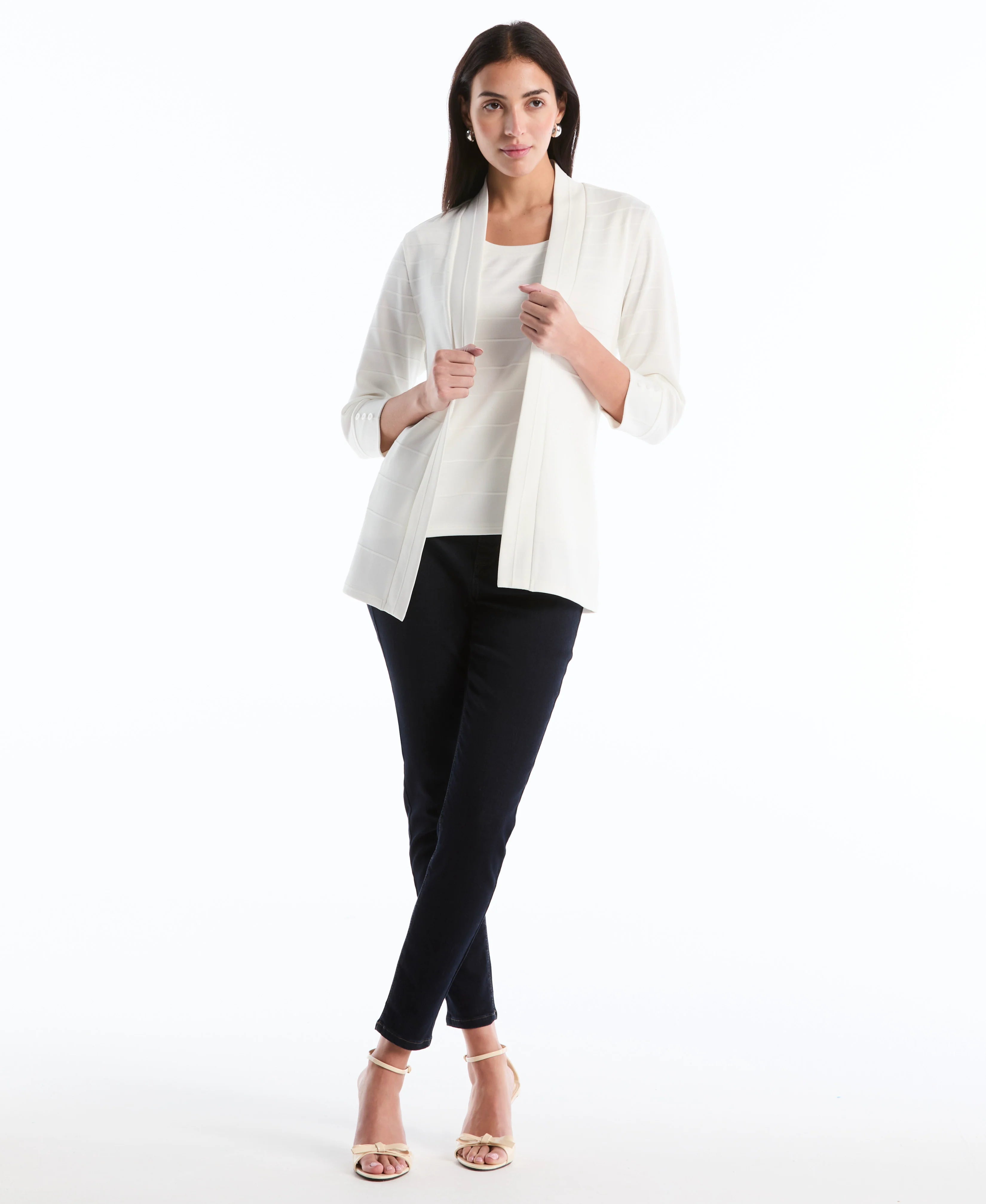 Ottoman Knit Cardigan Sweater