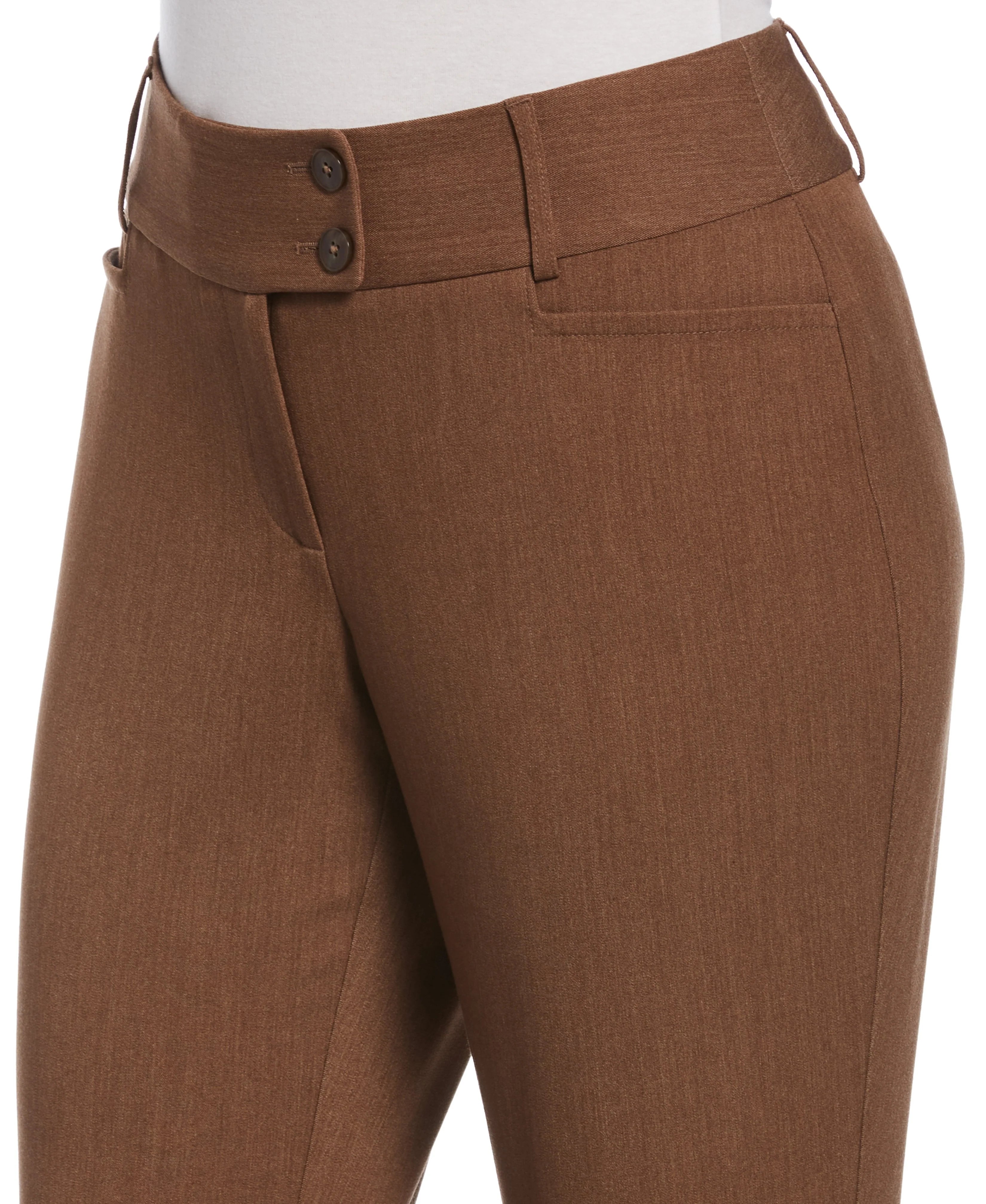 Petite Gabardine Bootcut Pant Curvy Fit