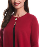 Turnlock Metal Closure Cardigan