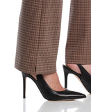 Plaid Print Ponte Bootcut Pant