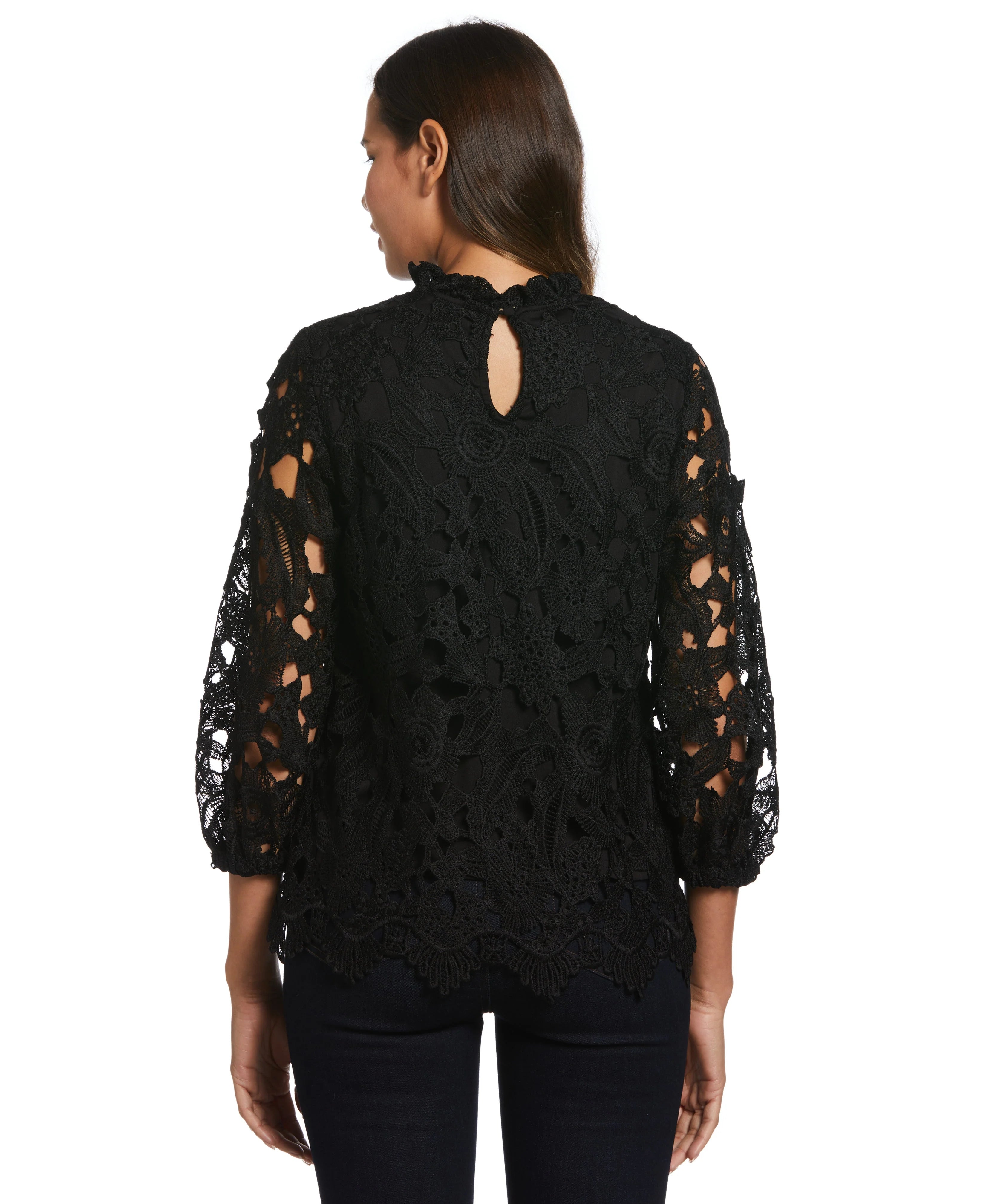 3 4 Sleeve Lace Top