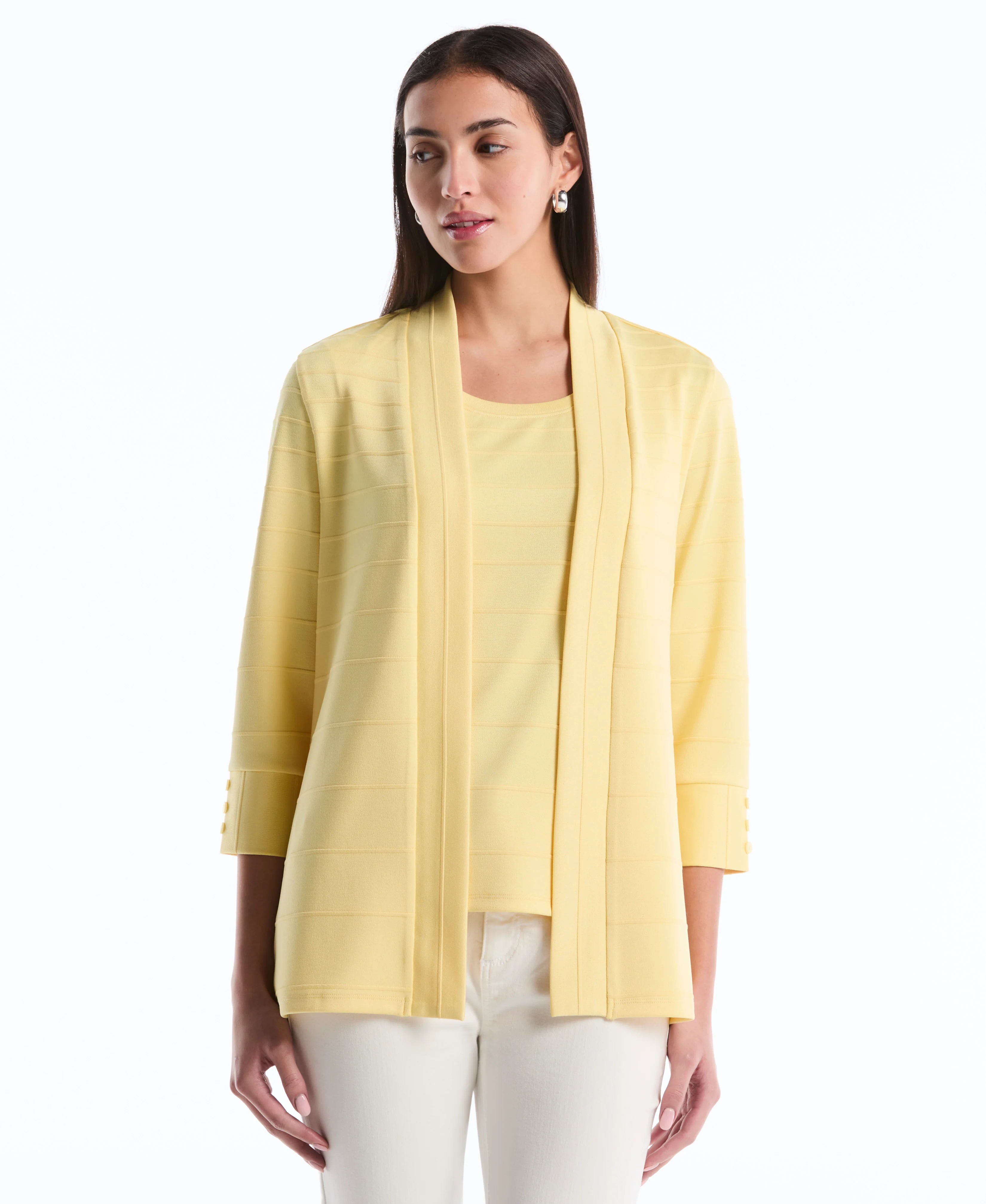 Petite Ottoman Knit Cardigan Sweater