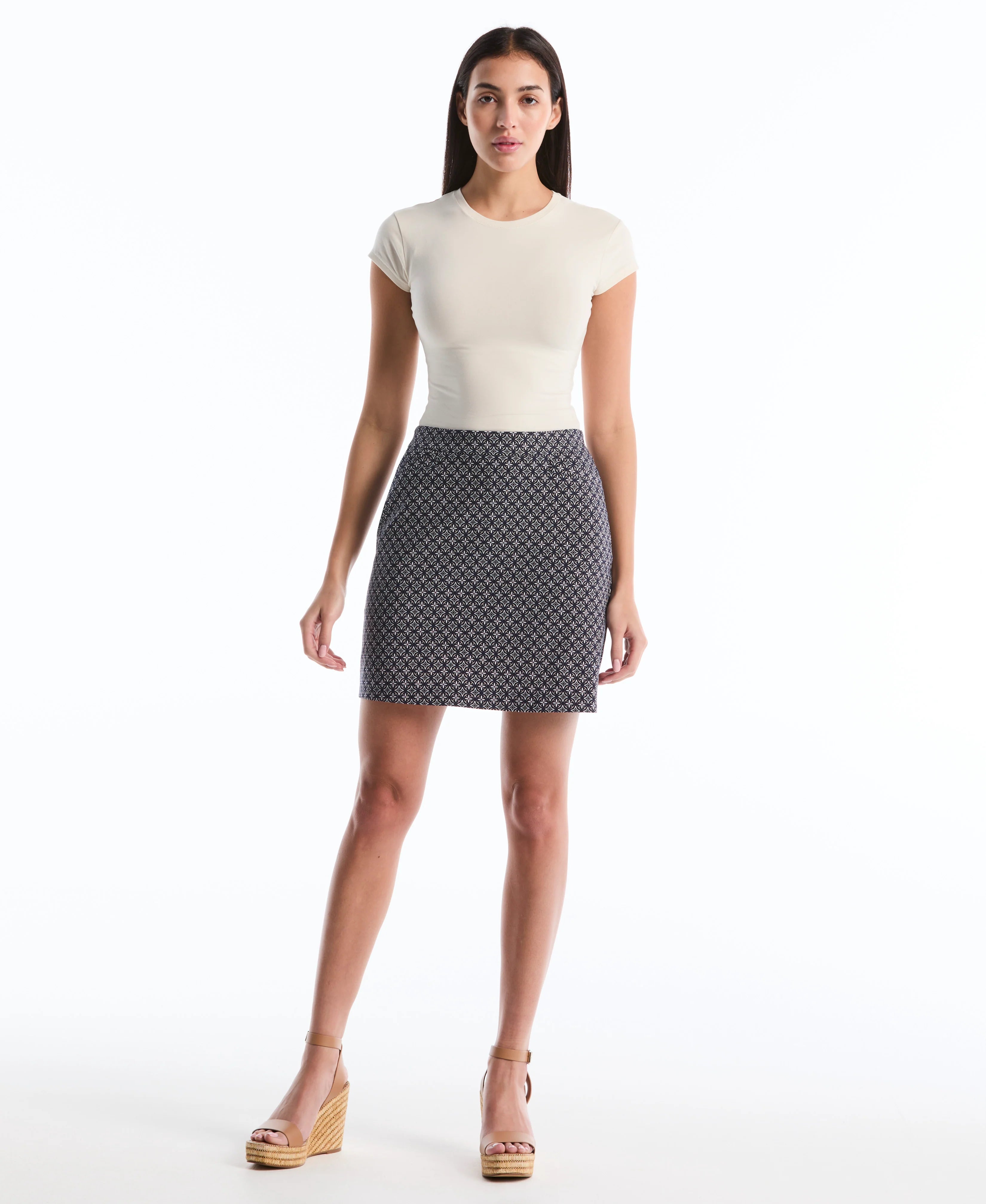Tile Print Skort