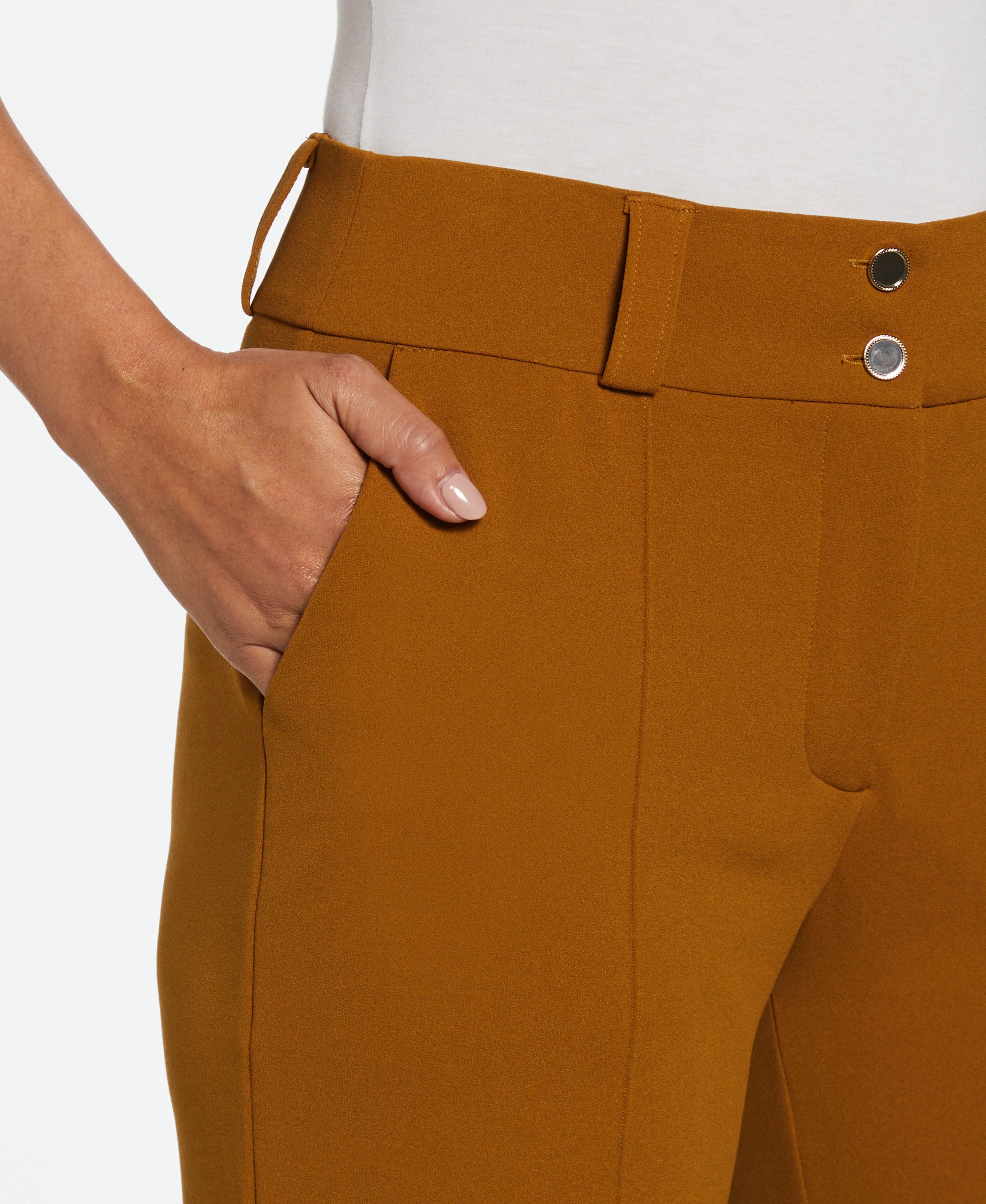 Wide Waistband Wide Leg Pant