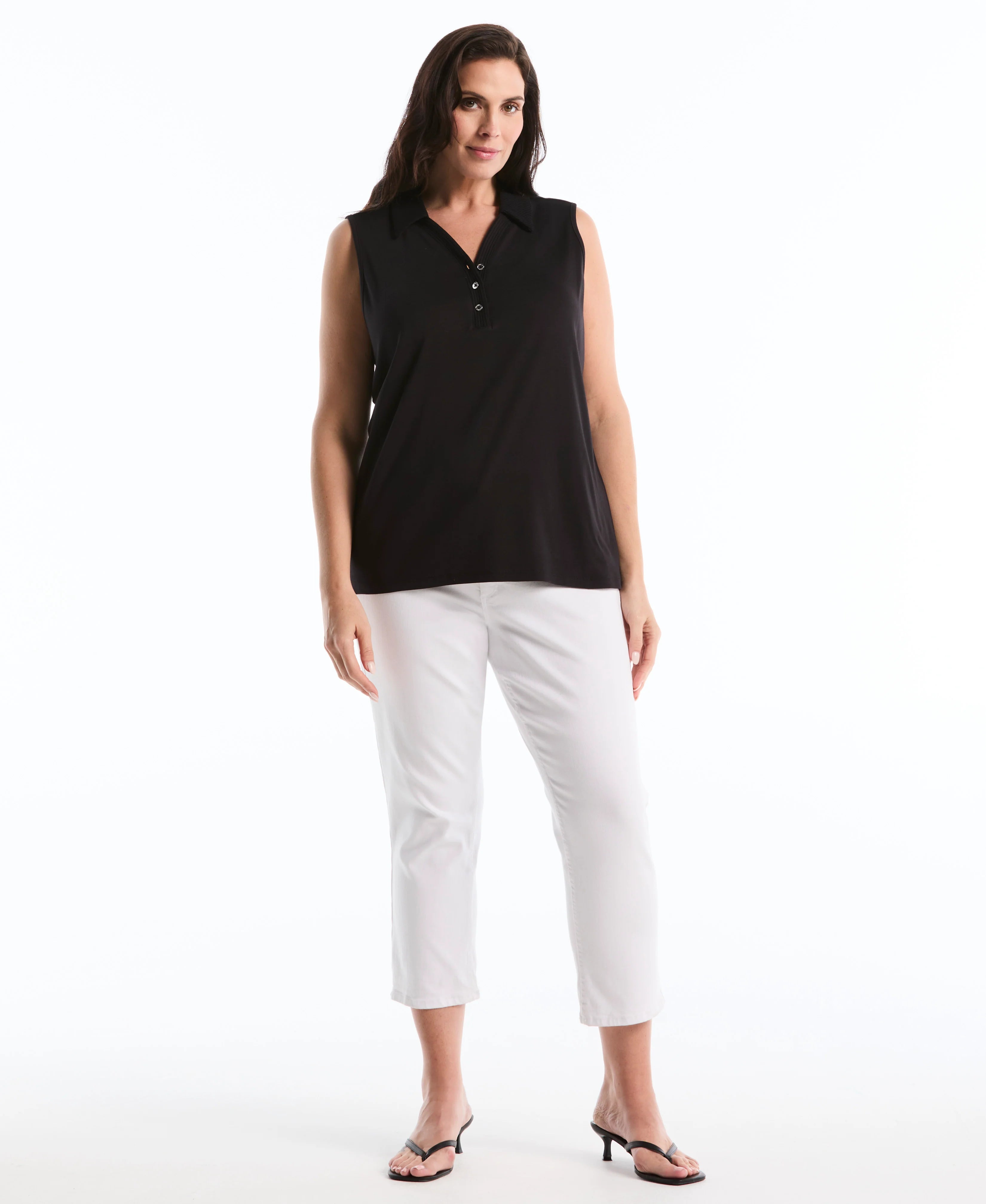 Plus Size Polo Top