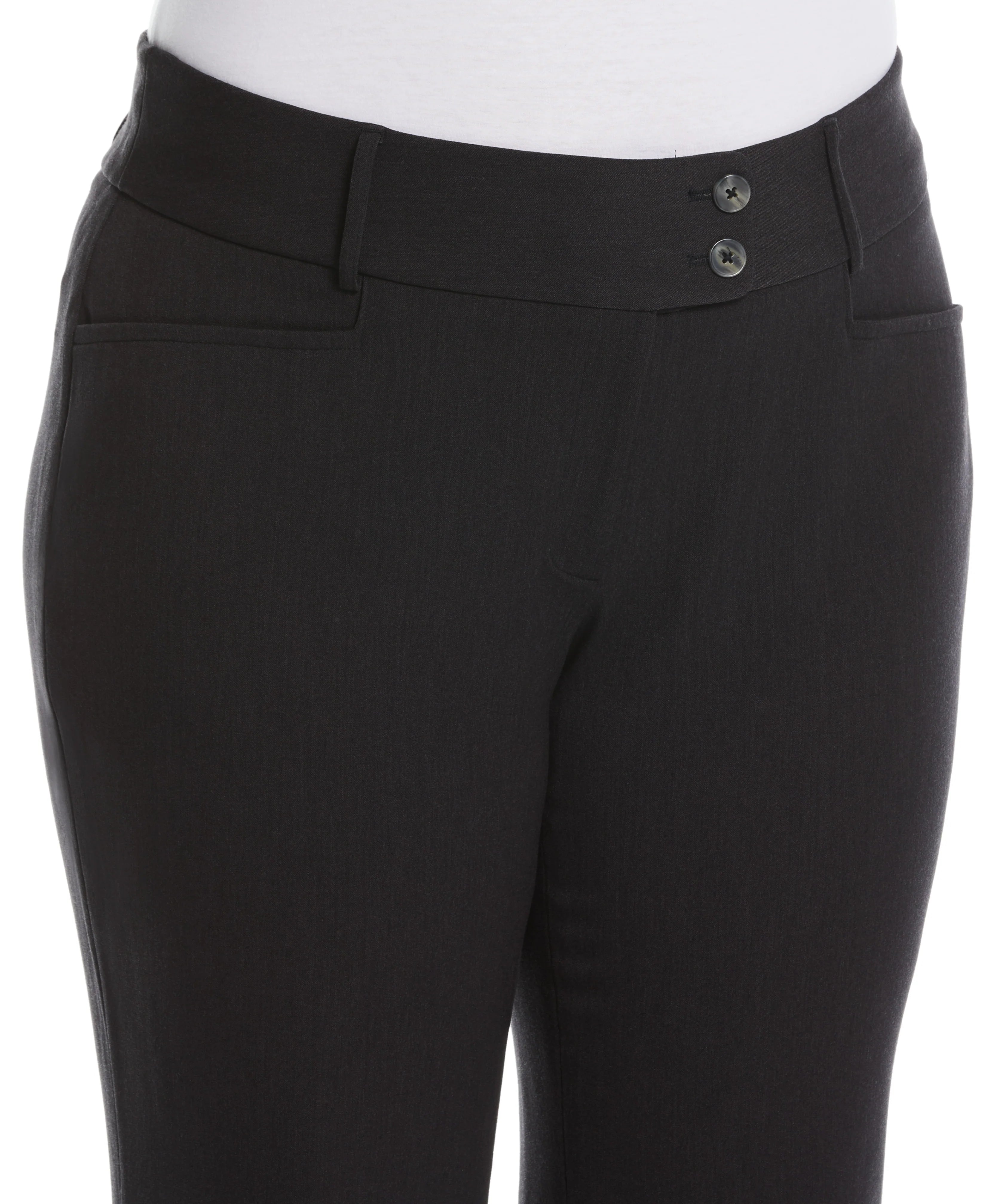Plus Size Curvy Fit Short Length Boot Cut Pant Curvy Fit