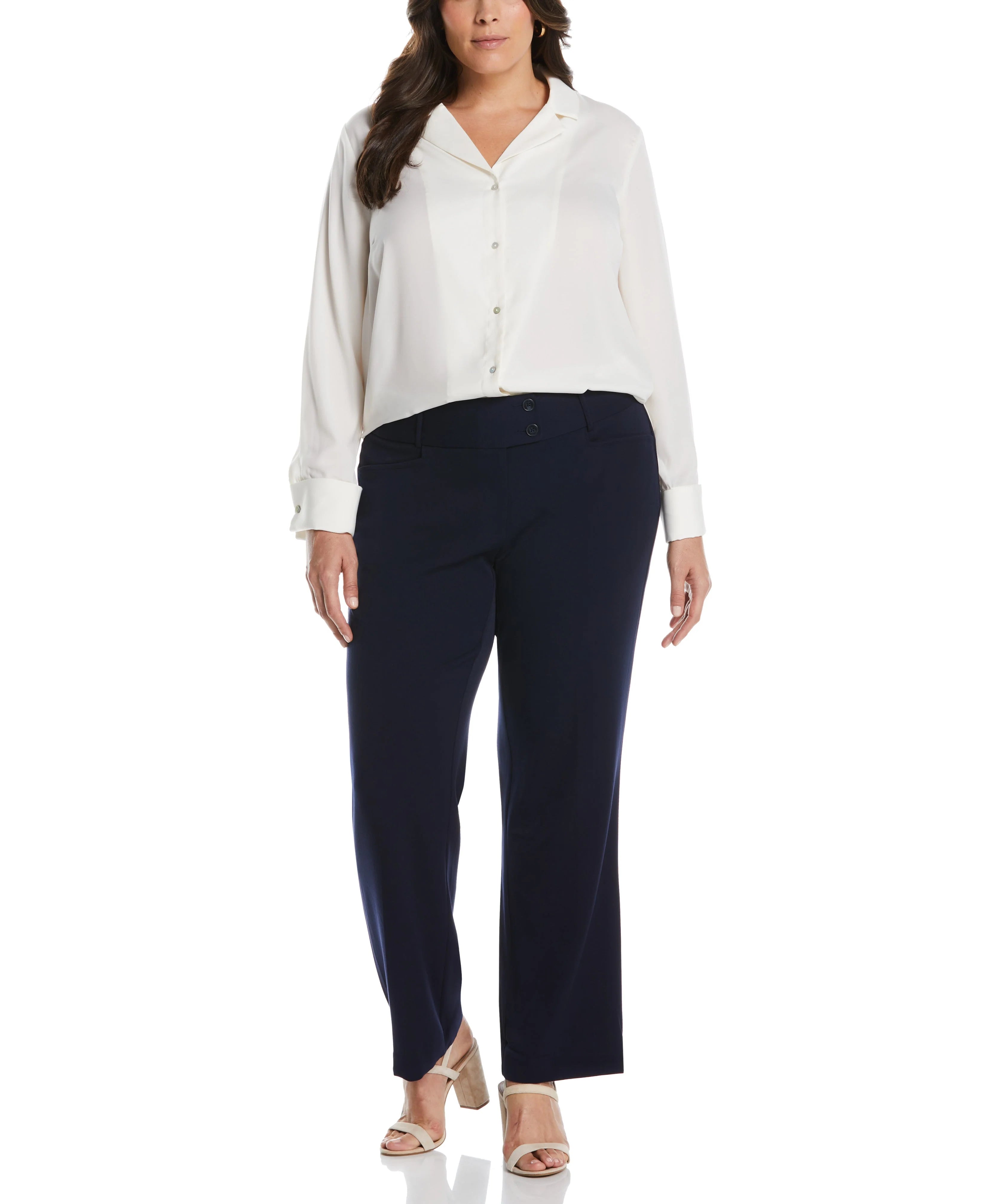 Plus Size Curvy Fit Boot Cut Pant Curvy Fit