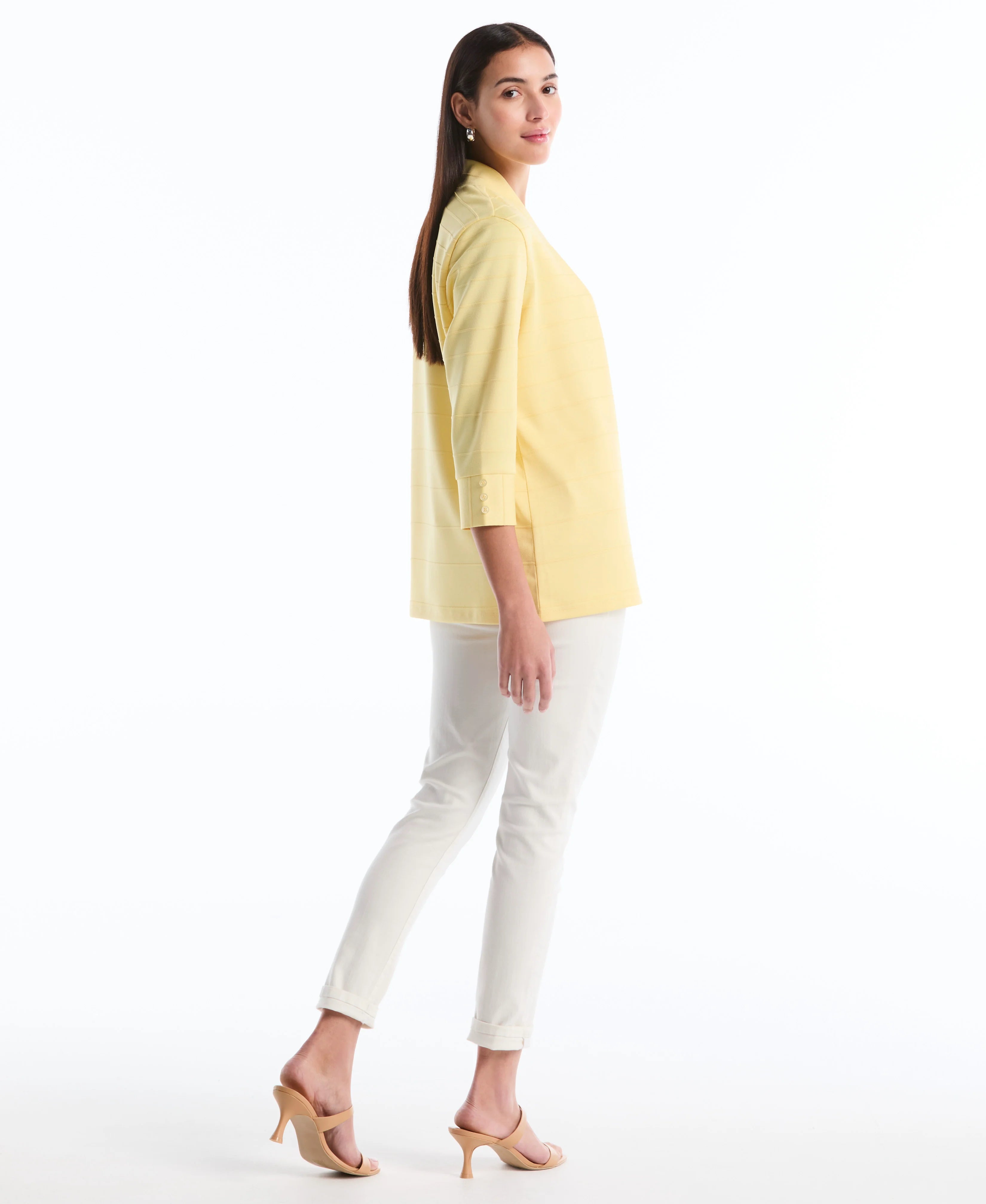Ottoman Knit Cardigan Sweater