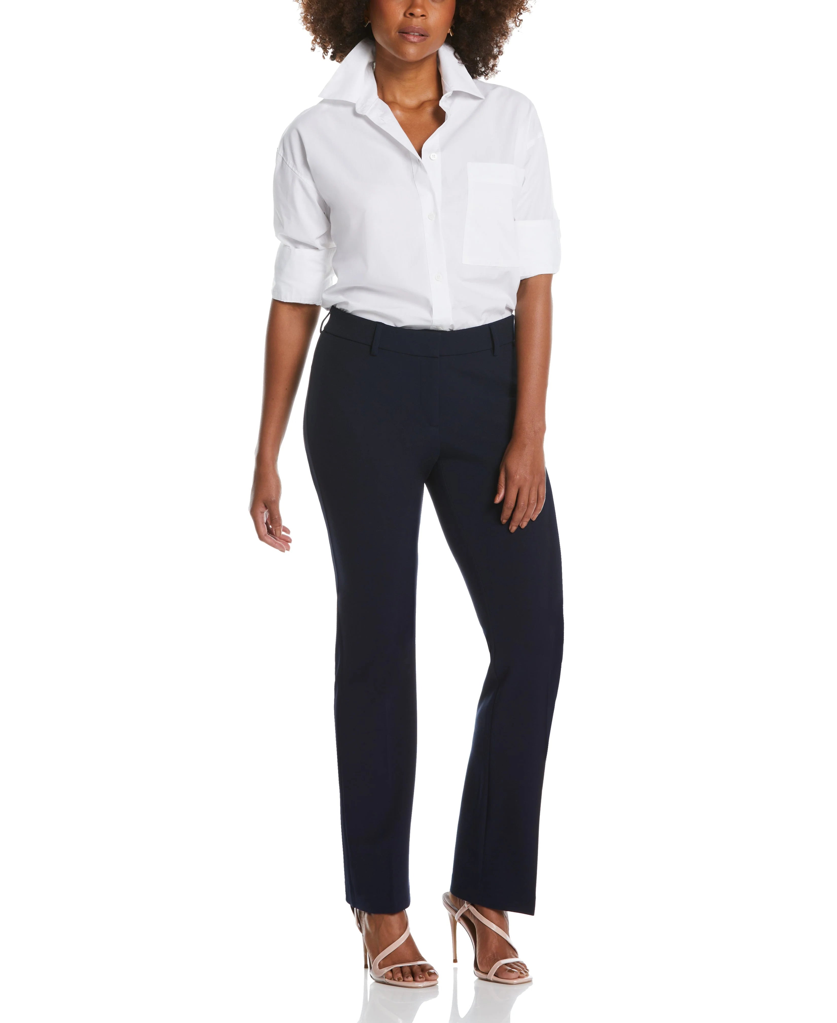 Petite Stretch Crepe Pant Classic Fit
