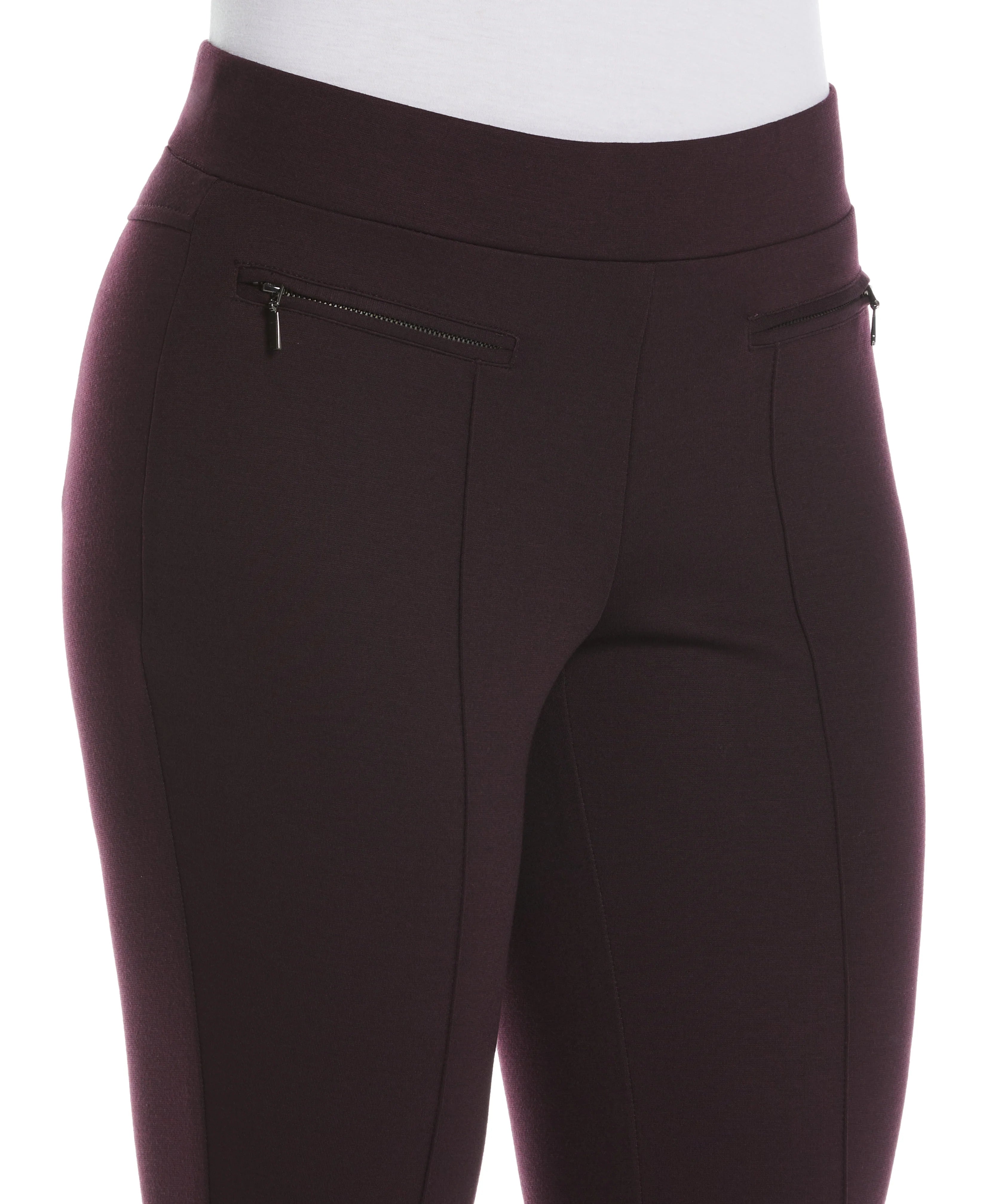 Ponte Knit Slim Leg Pant Comfort Fit