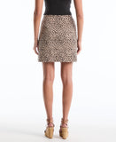 Leopard Heart Print Skort