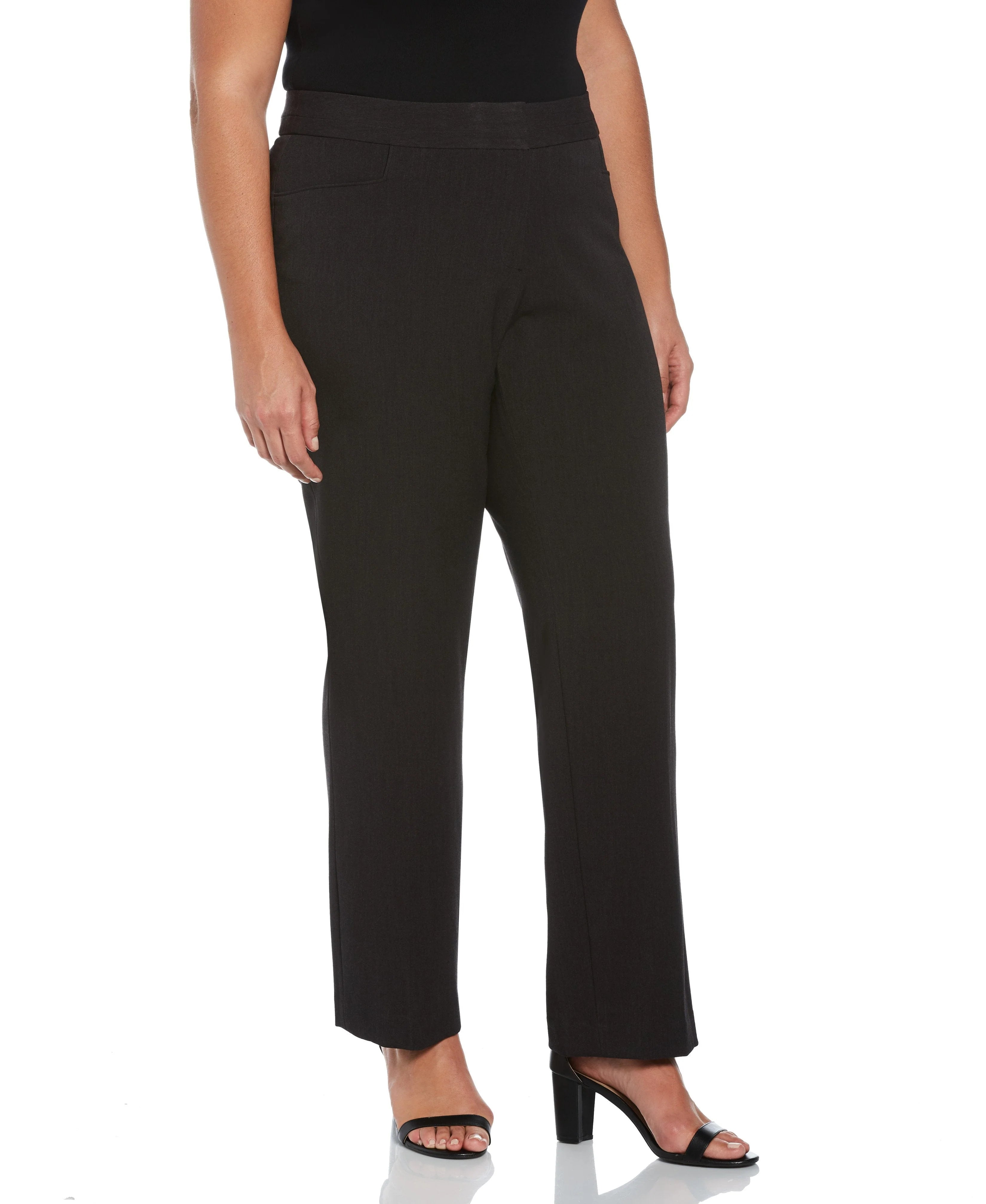 Plus Size Gabardine Straight Leg Pant Curvy Fit