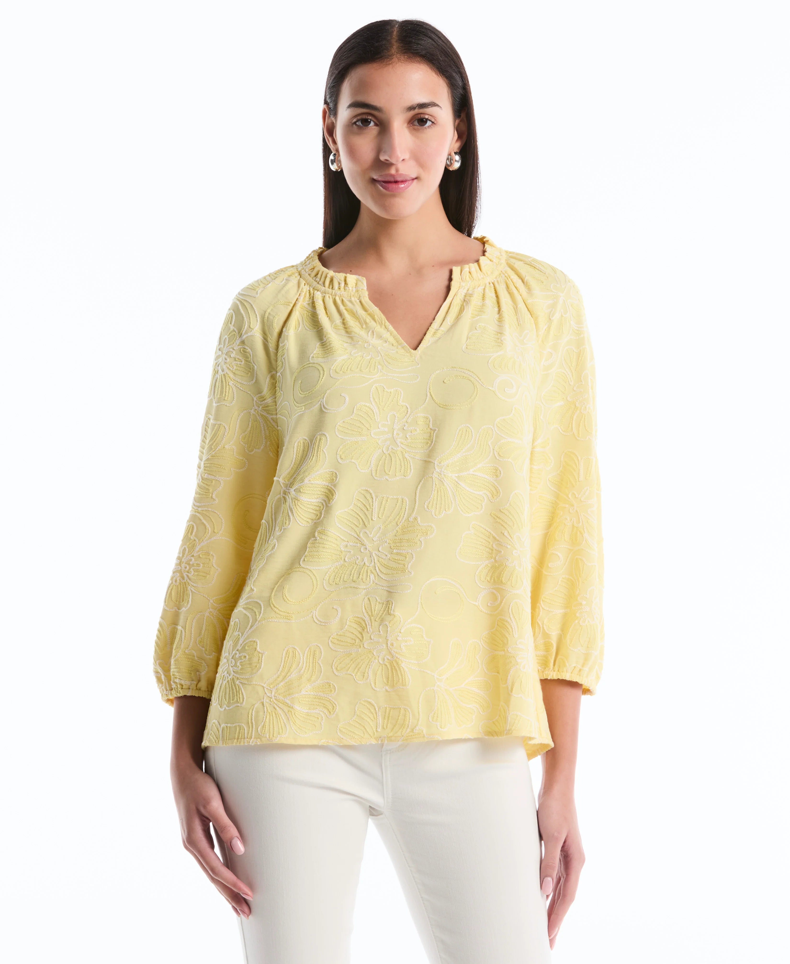 Floral Embroidered Blouse