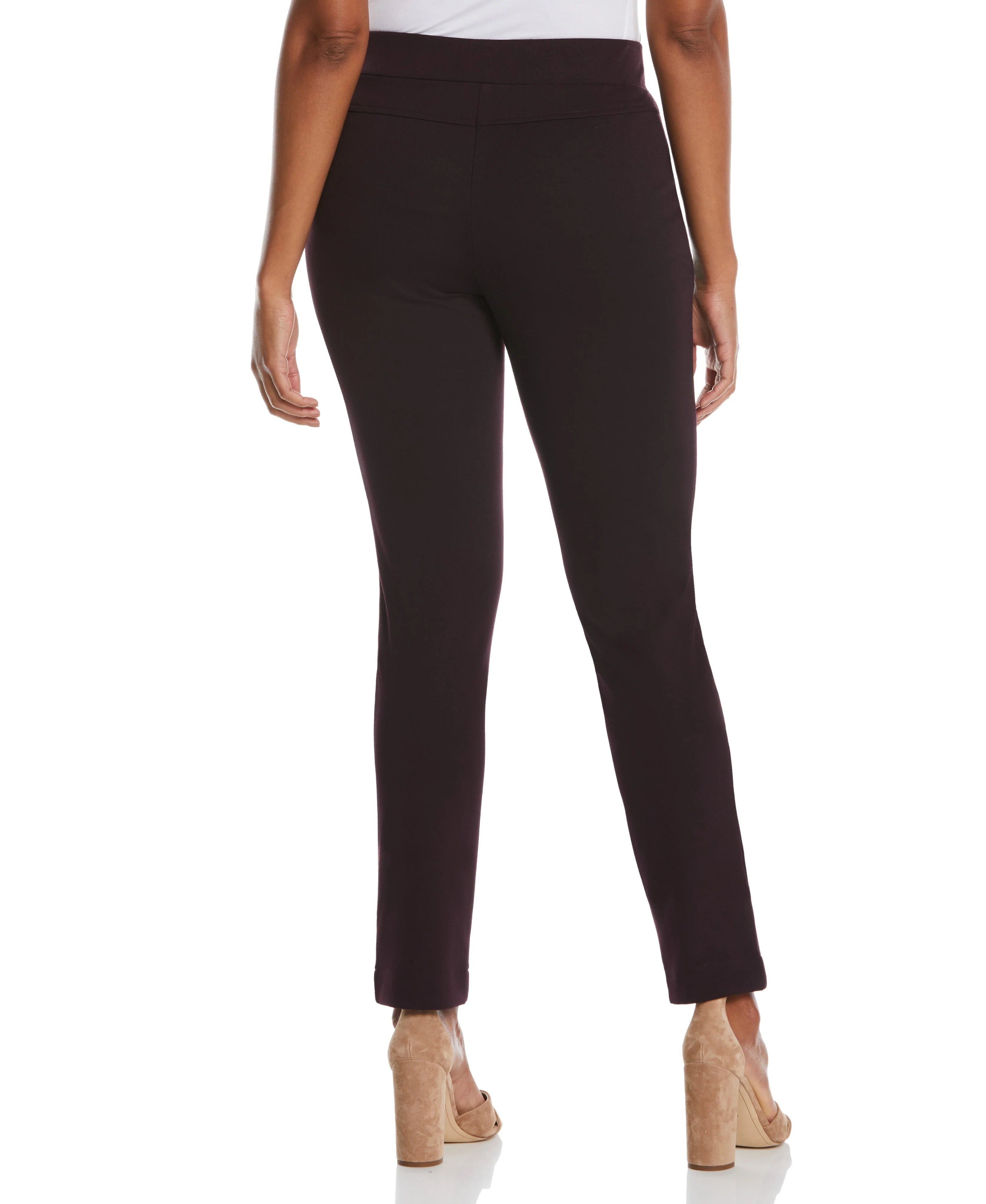 Ponte Knit Slim Leg Pant Comfort Fit