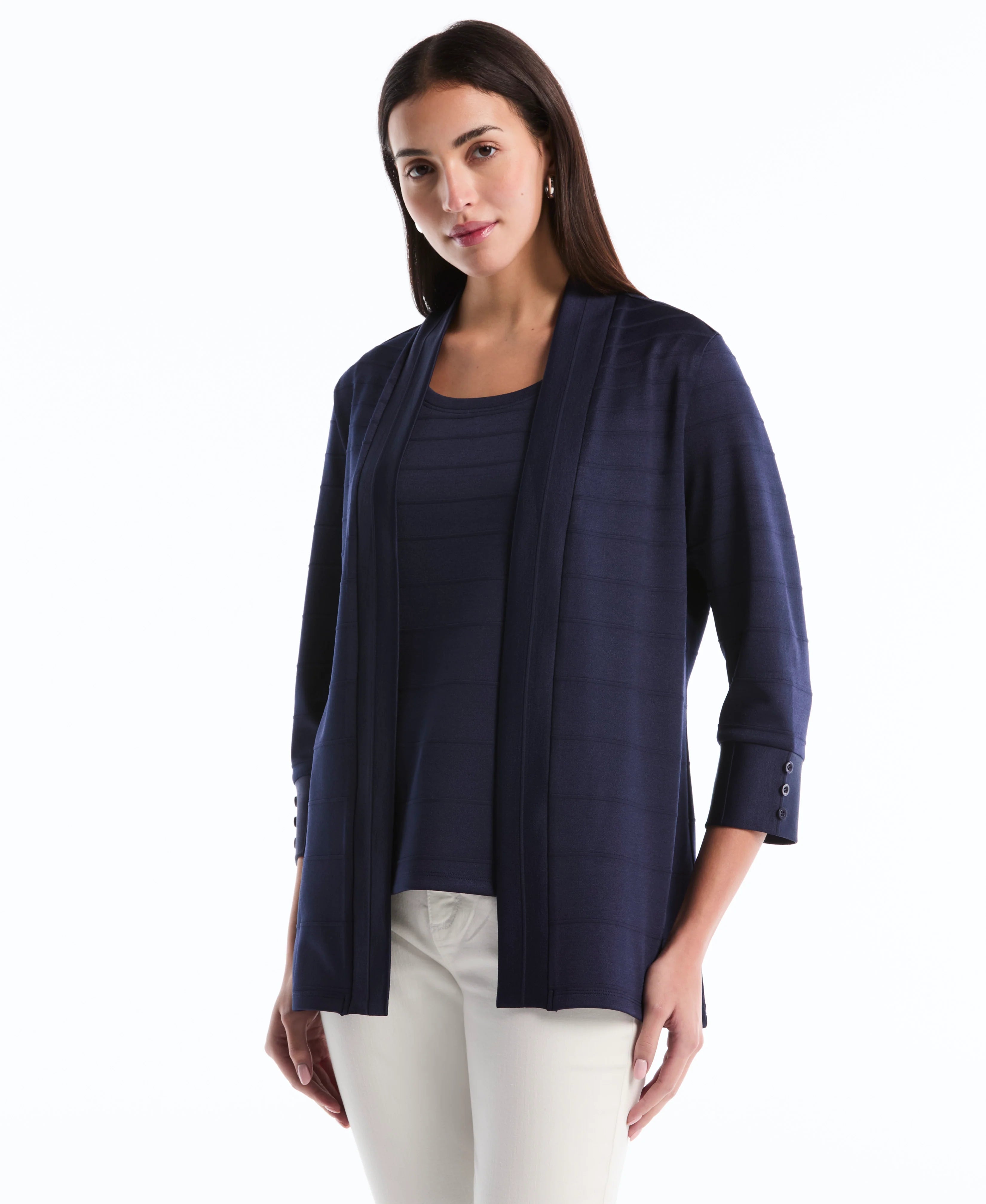 Petite Ottoman Knit Cardigan Sweater