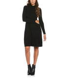 Petite Mock Neck Sweater Dress