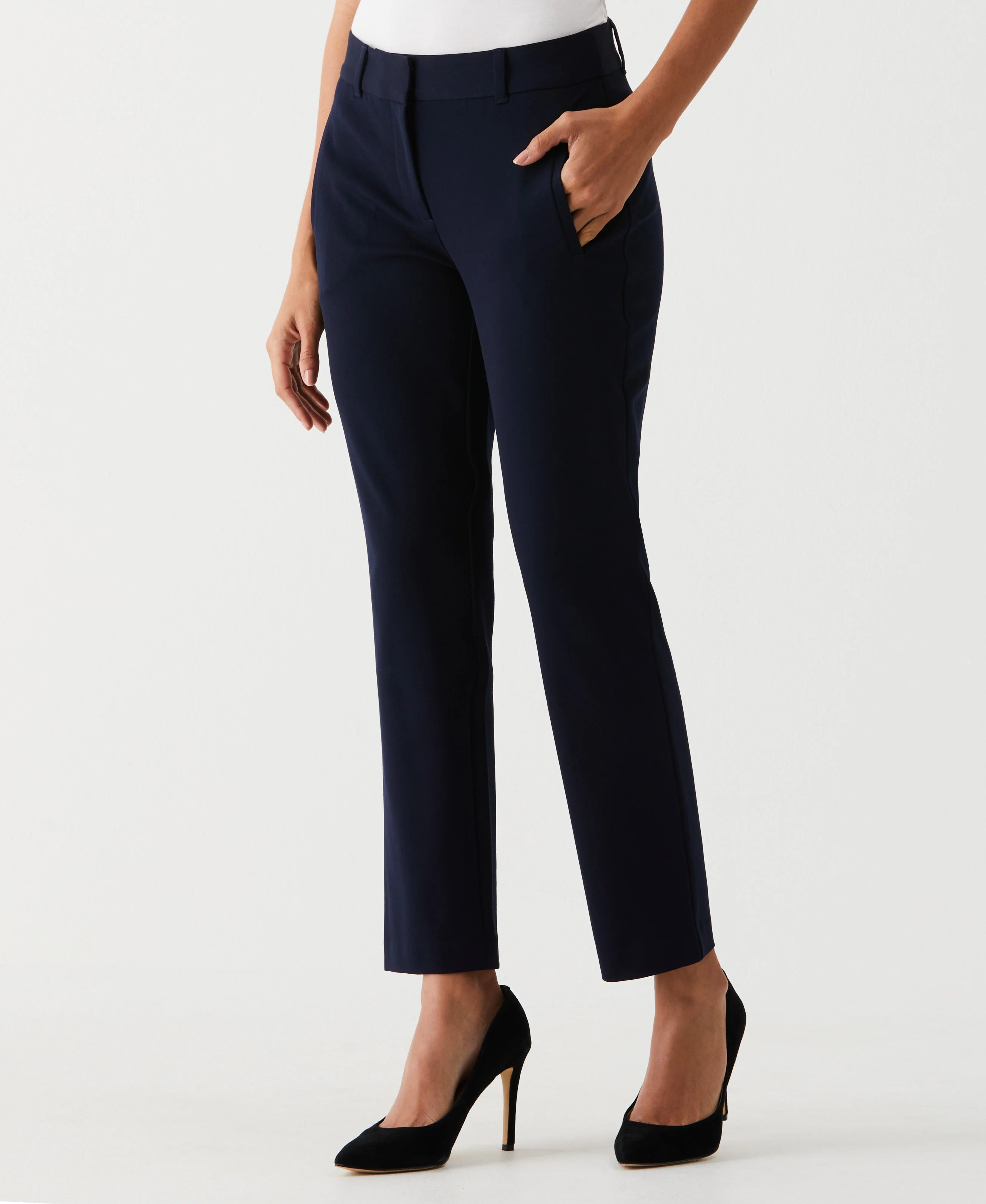 Petite Straight Leg Ankle Pant