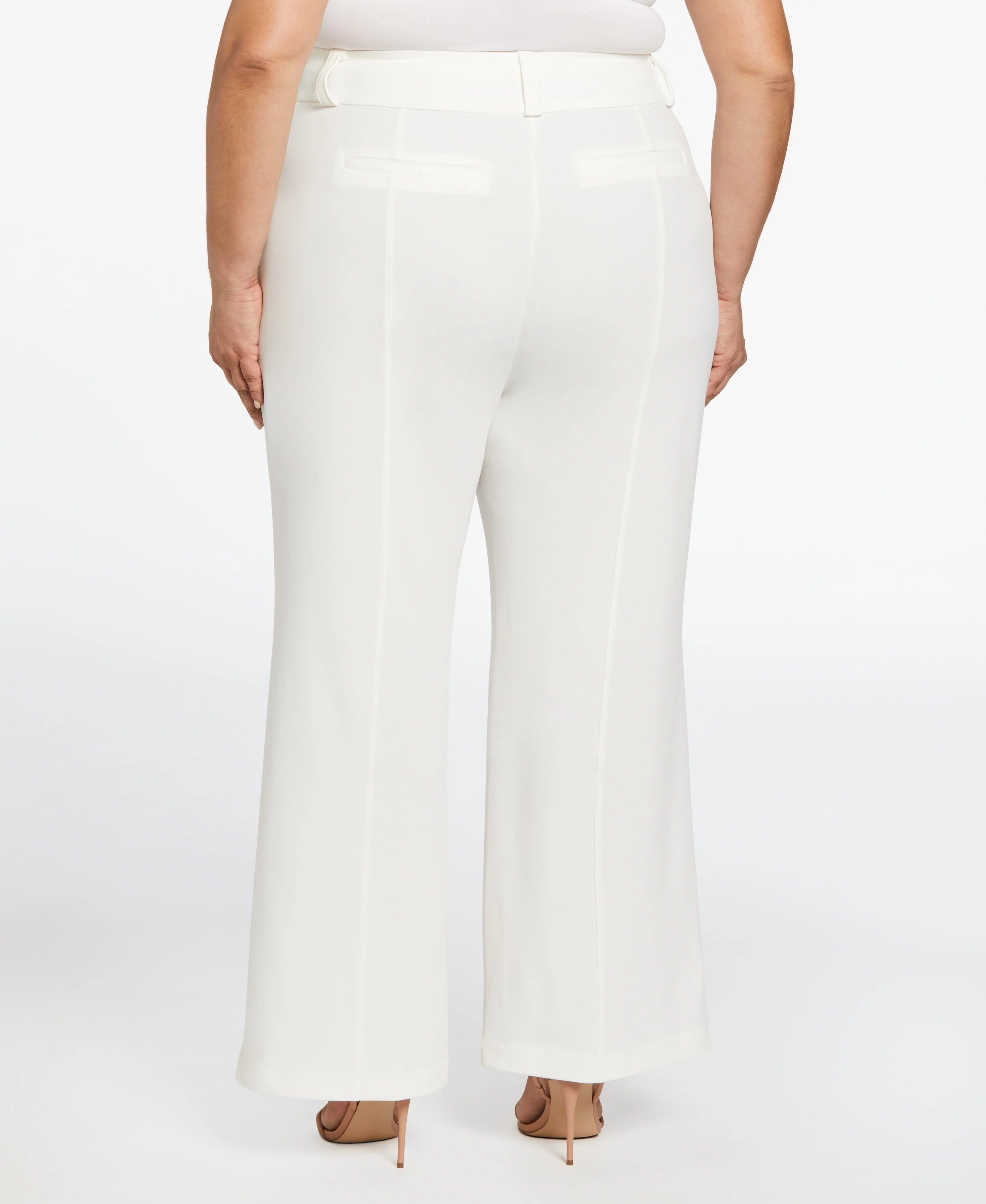 Plus Size Wide Waistband Wide Leg Pant