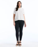 Plus Size Puckered Ruffle Sleeve Top