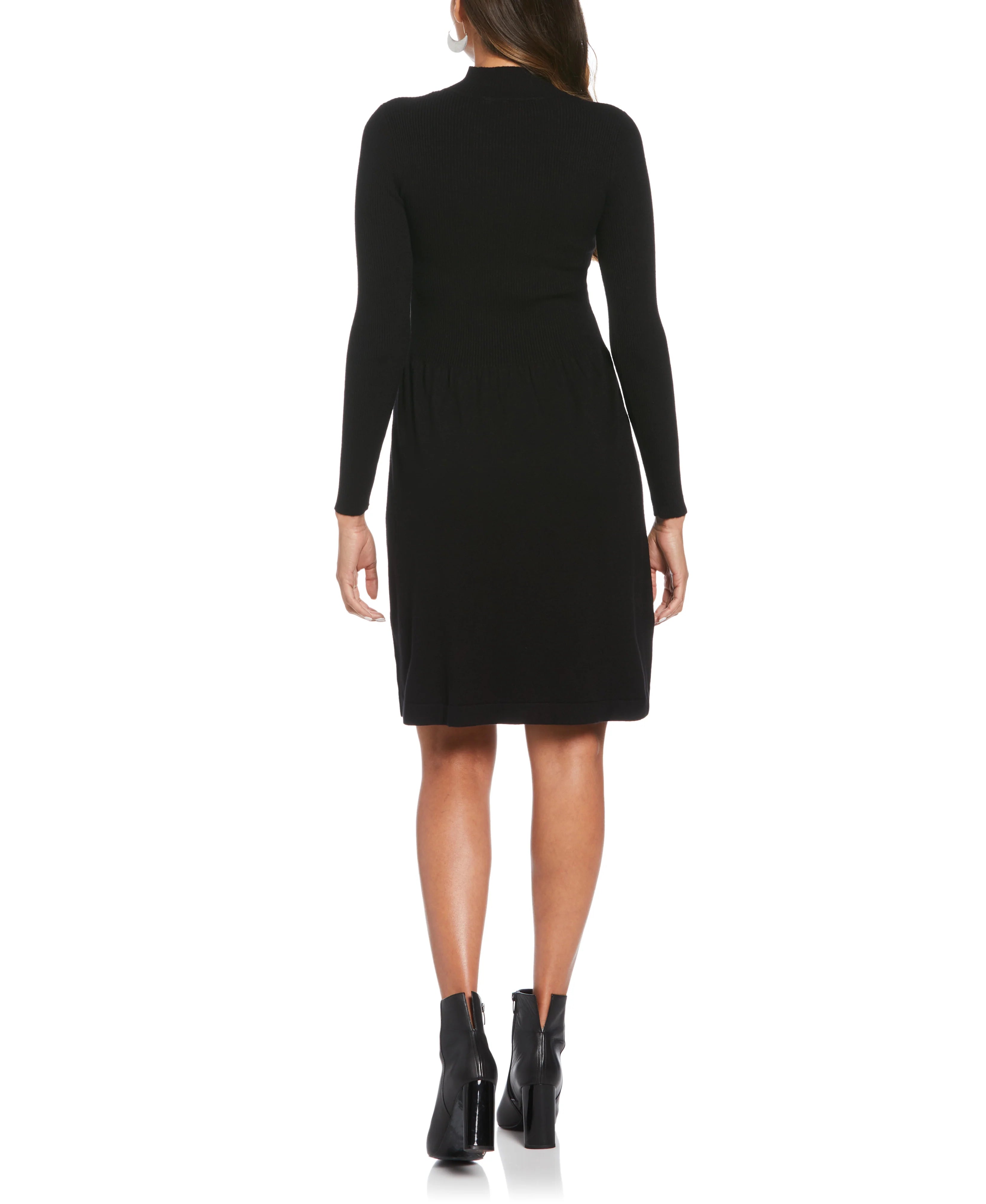 Petite Mock Neck Sweater Dress