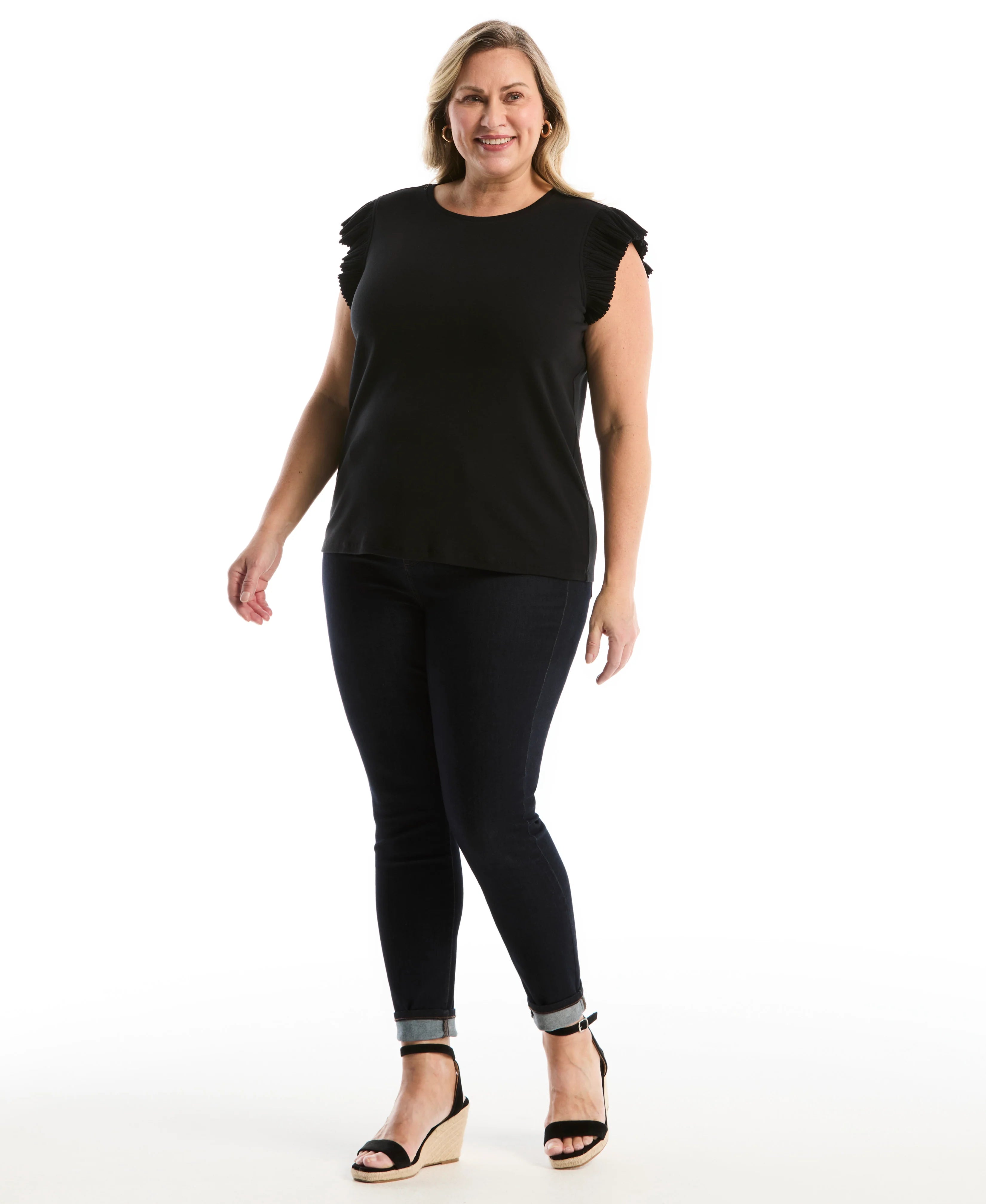 Plus Size Ruffle Top