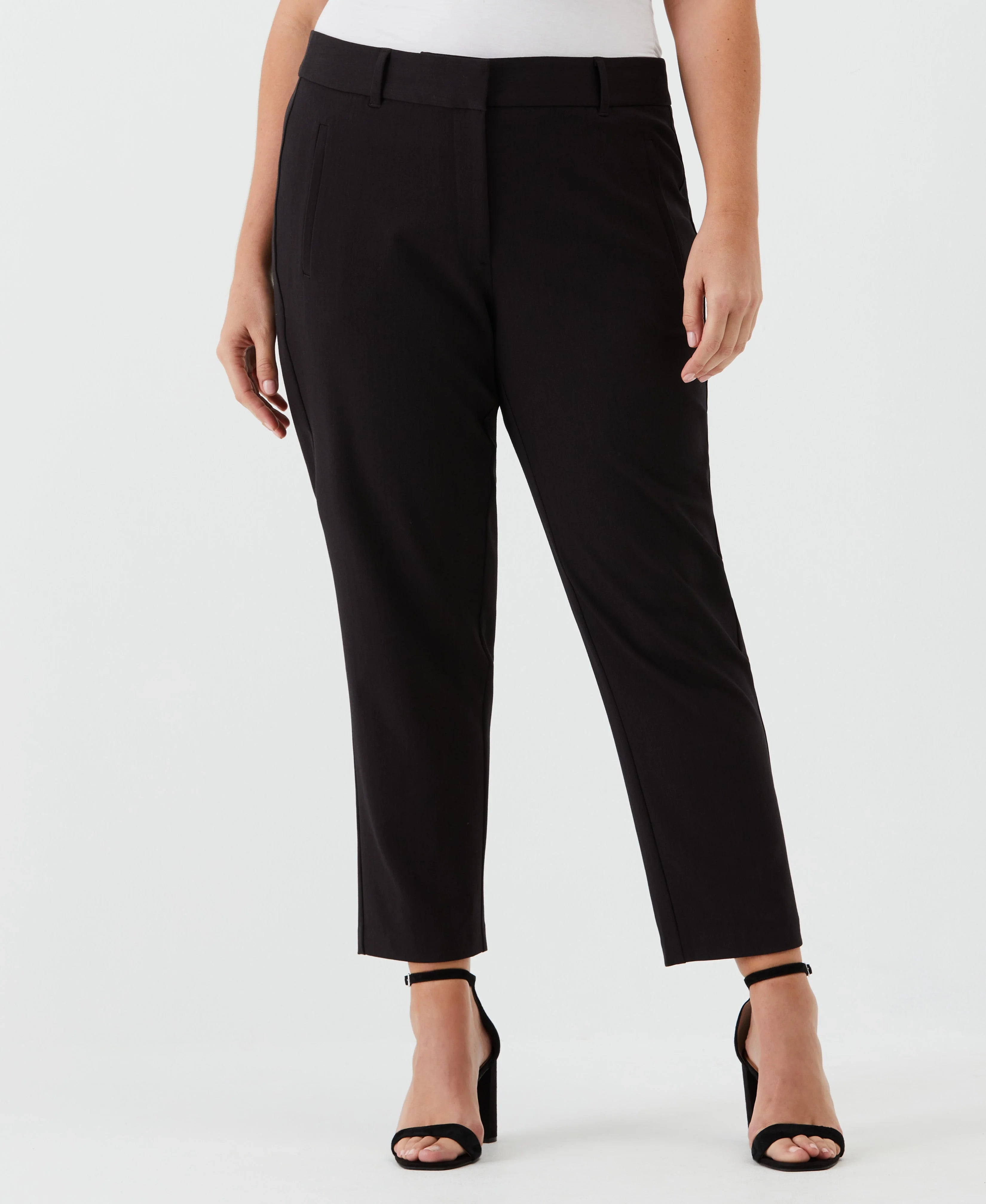 Plus Size Straight Leg Ankle Pant