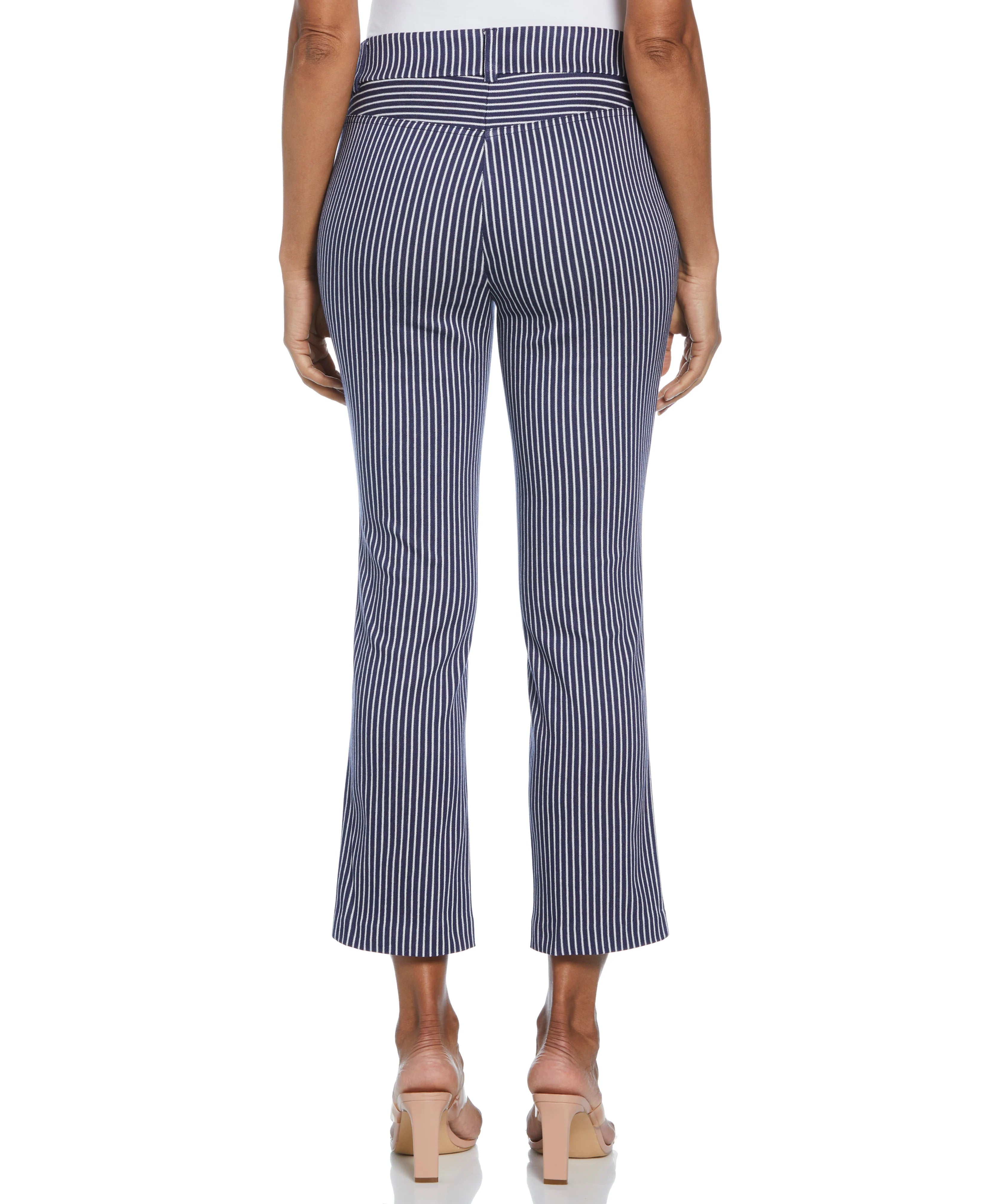 Navy Stripe Back Yoke Pants