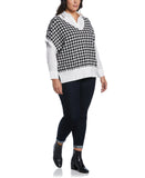 Houndstooth Sweater Vest