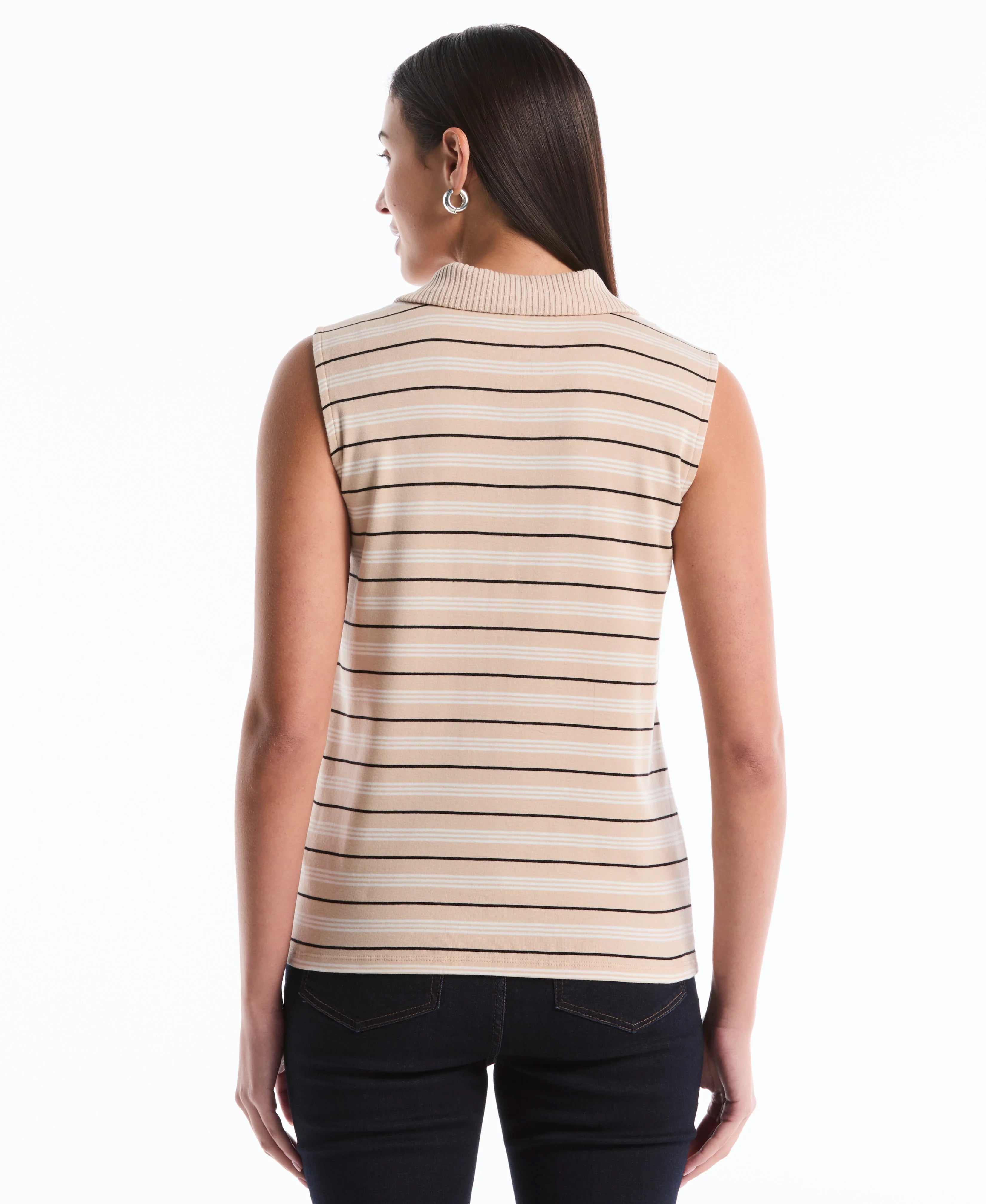 Stripe Polo Top