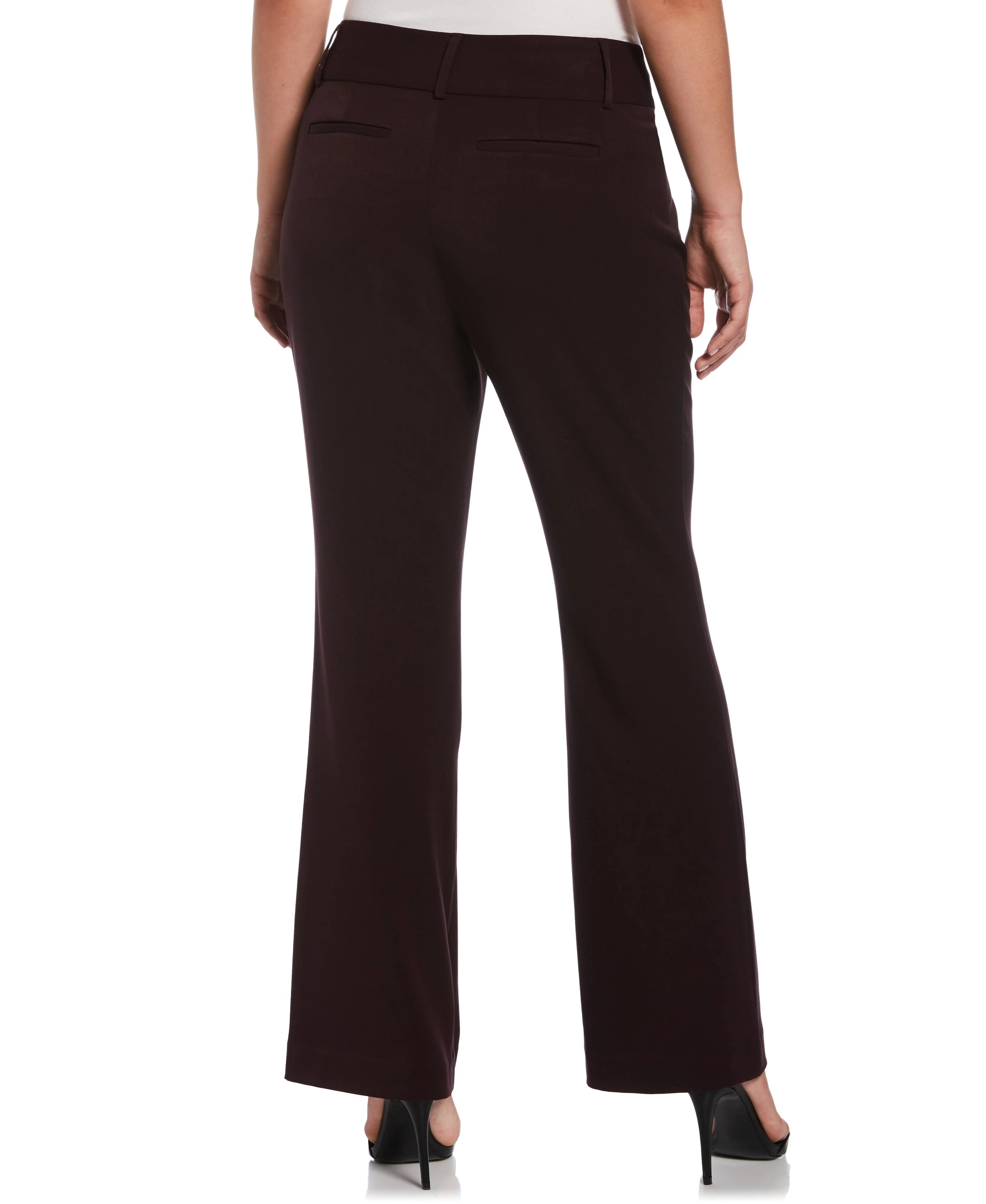 Petite Gabardine Bootcut Pant Curvy Fit