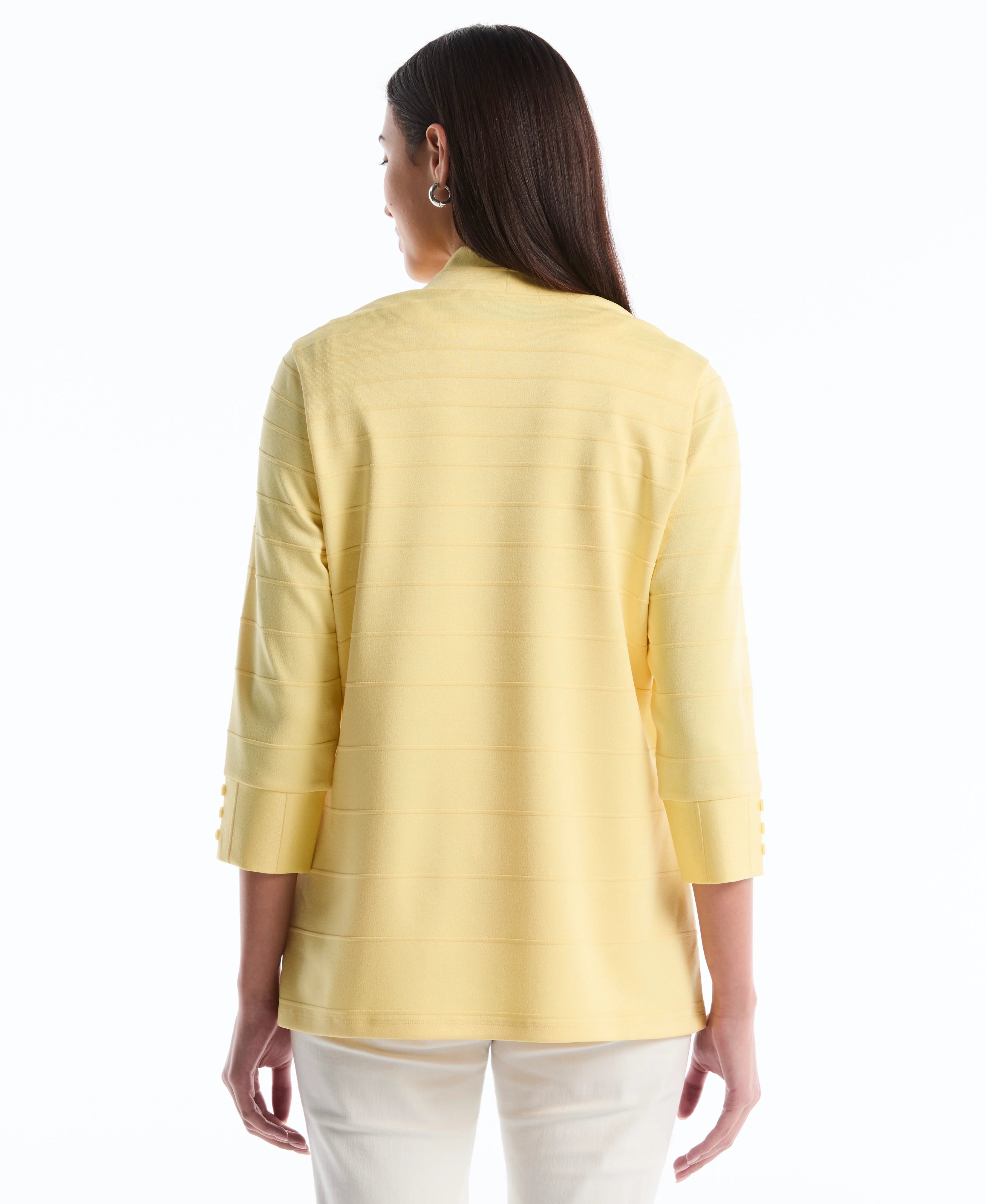 Ottoman Knit Cardigan Sweater