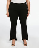 Plus Size Step Hem Ponte Knit Pull On Pant
