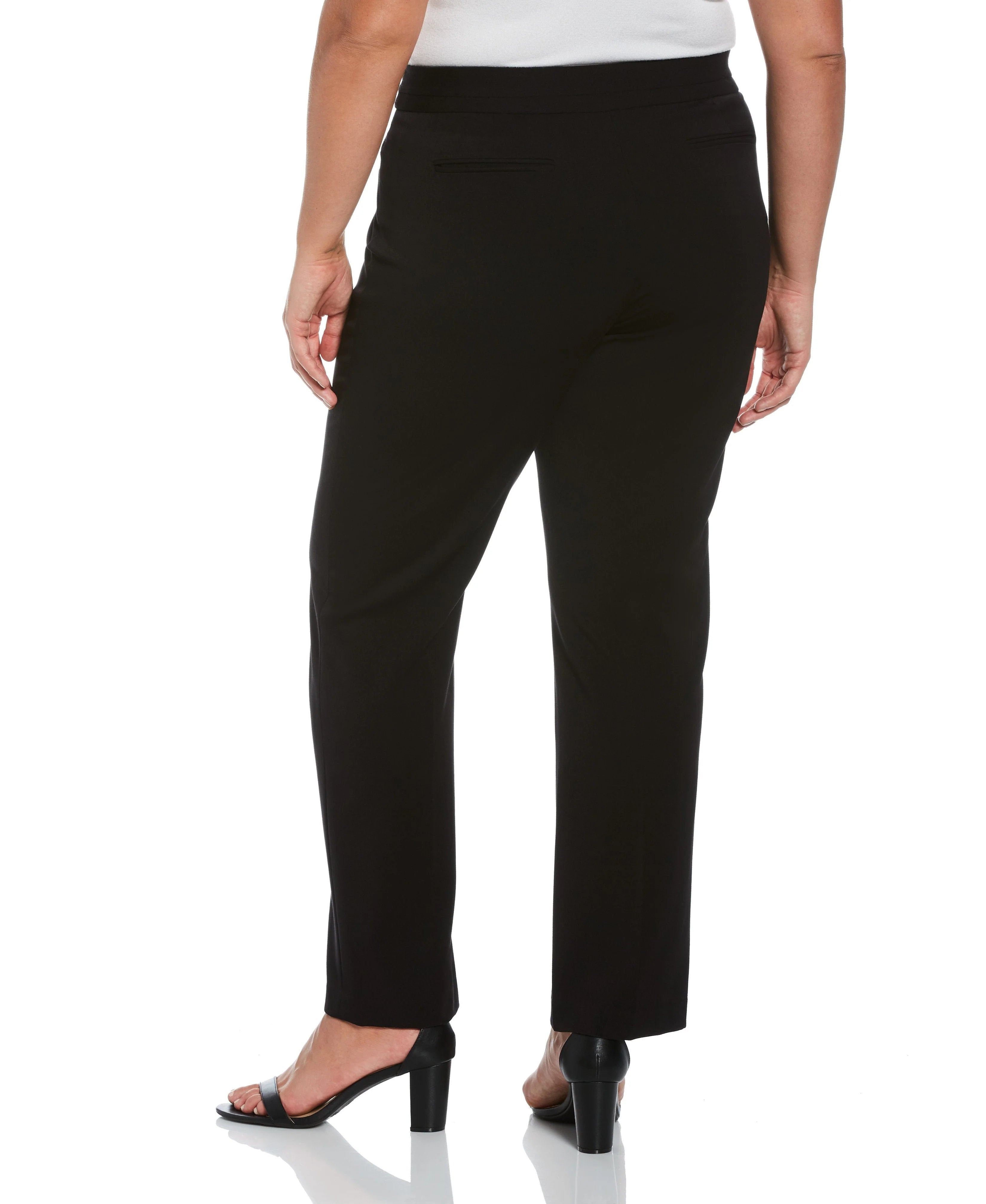 Plus Size Gabardine Straight Leg Pant Curvy Fit
