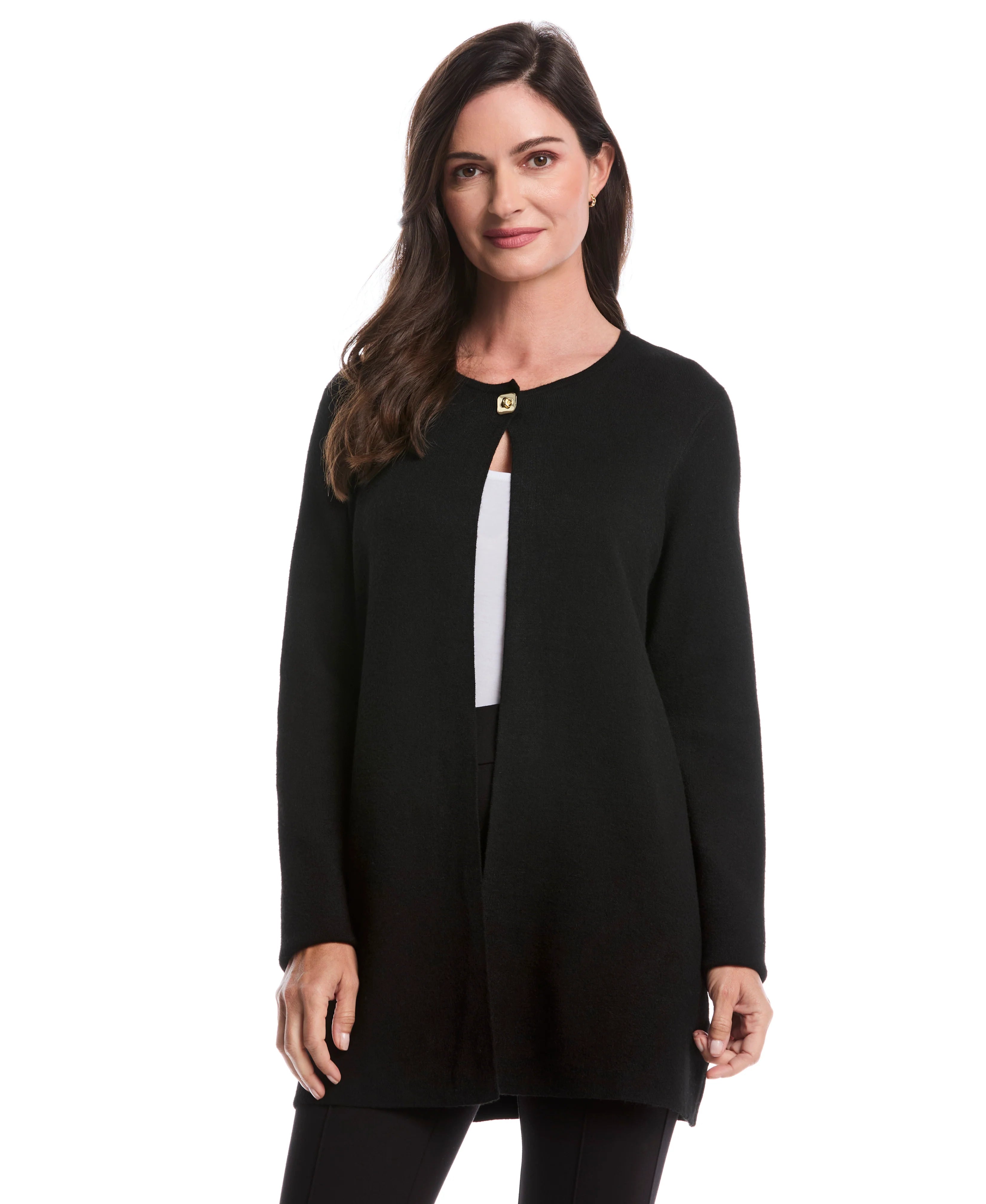 Turnlock Metal Closure Cardigan