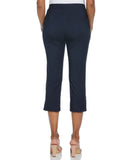 Indigo Rinse Rivet Detail Pull On Capris