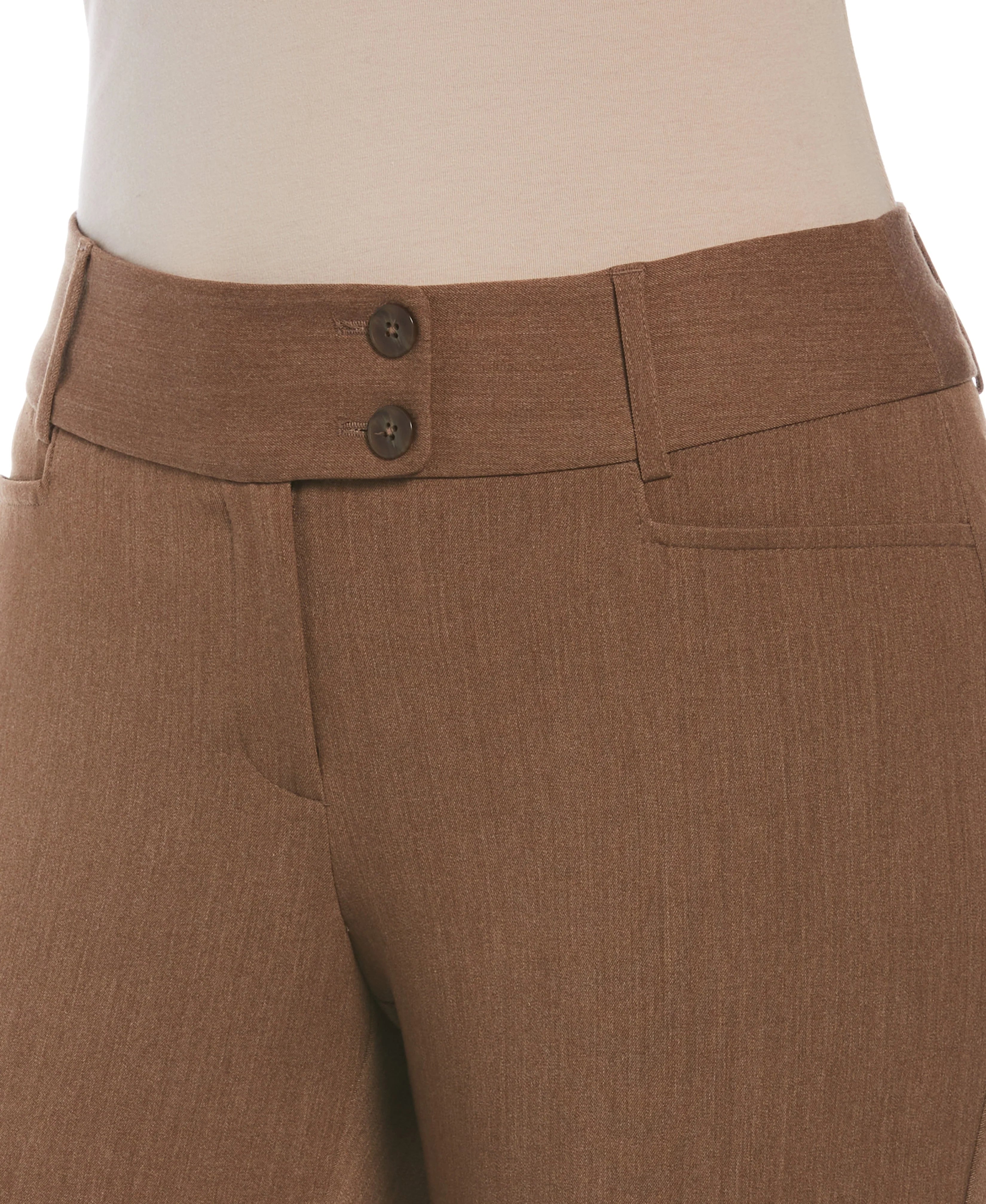 Gabardine Bootcut Pant Short Curvy Fit 29 inseam