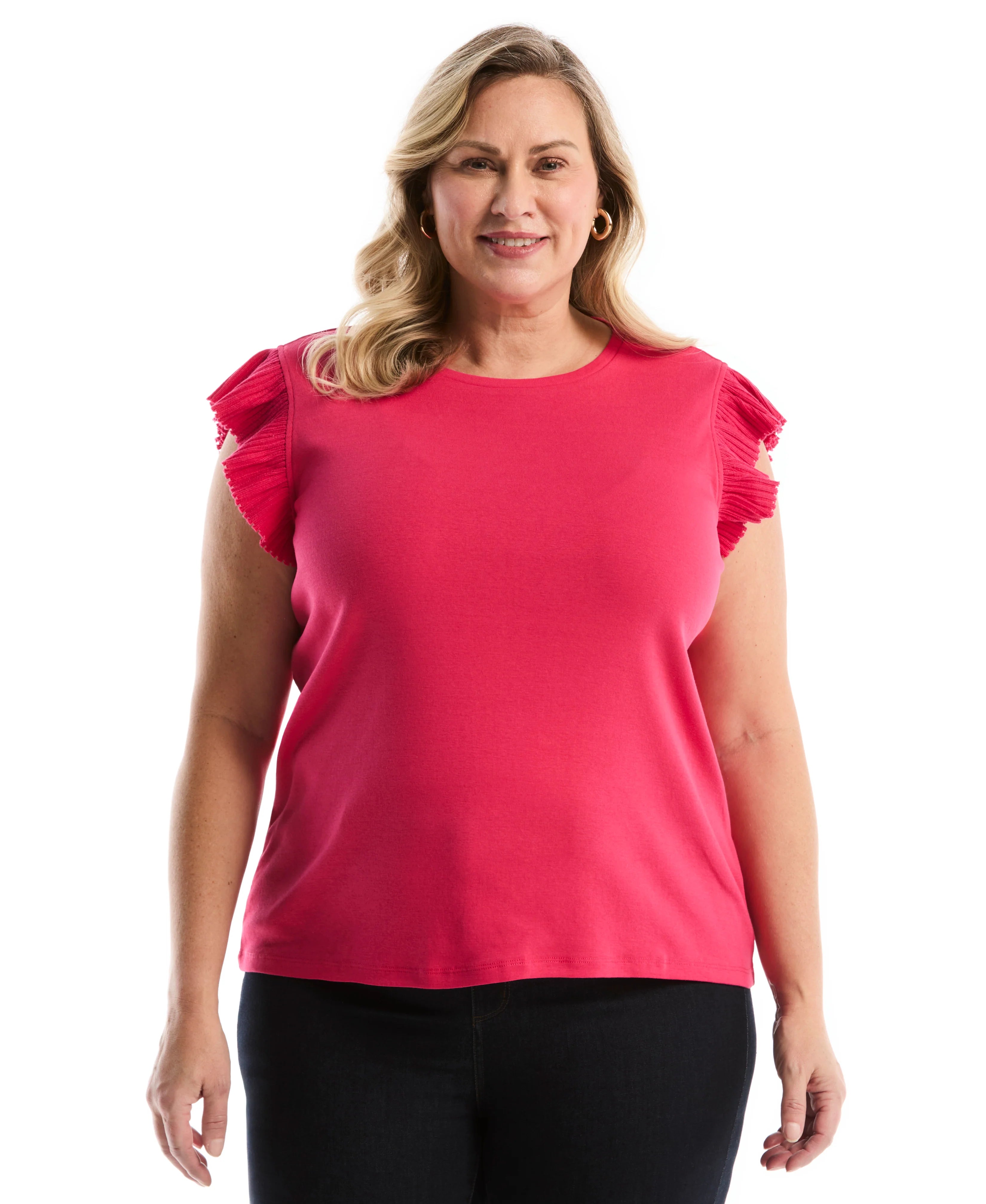 Plus Size Ruffle Top