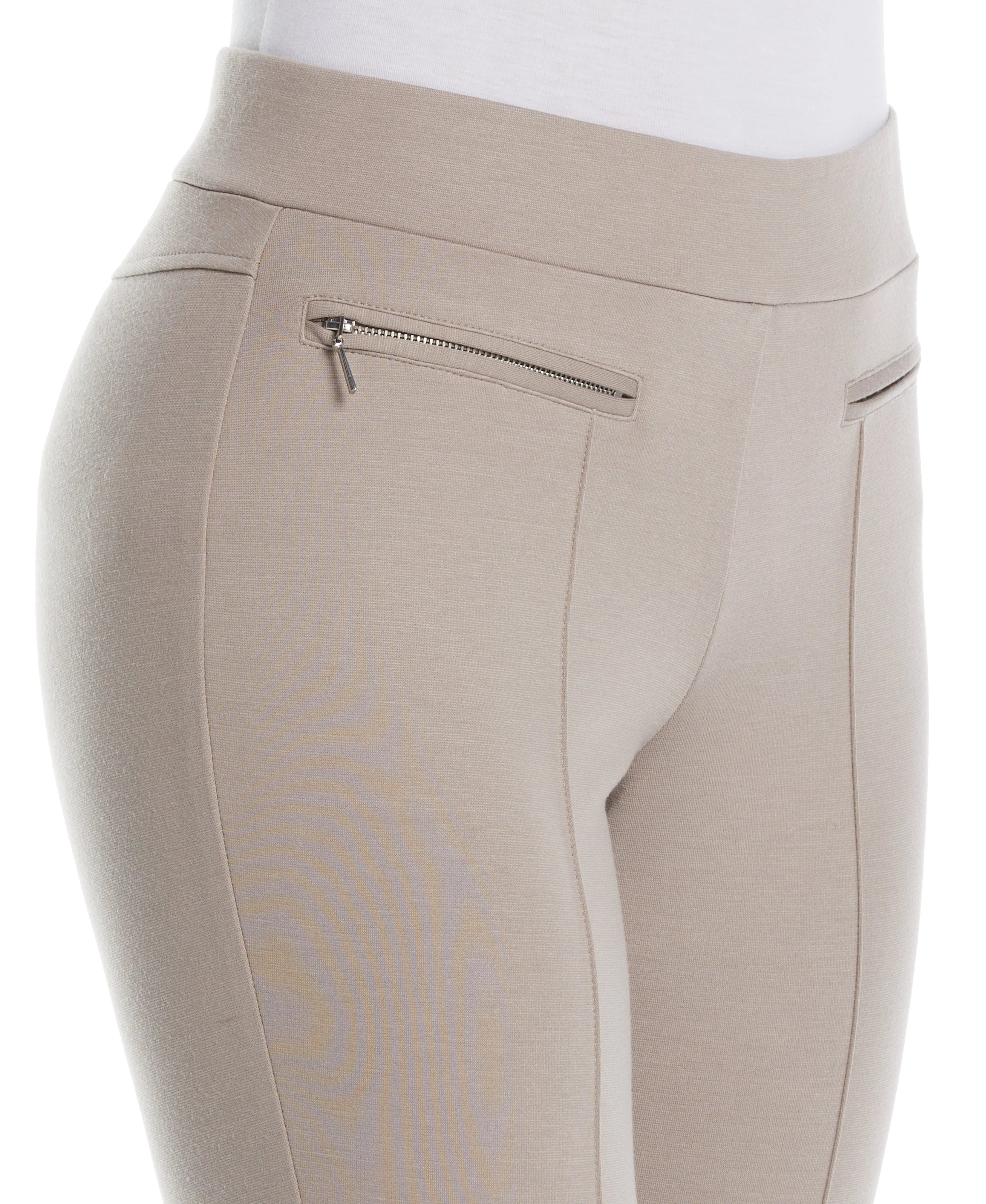 Ponte Knit Slim Leg Pant Comfort Fit