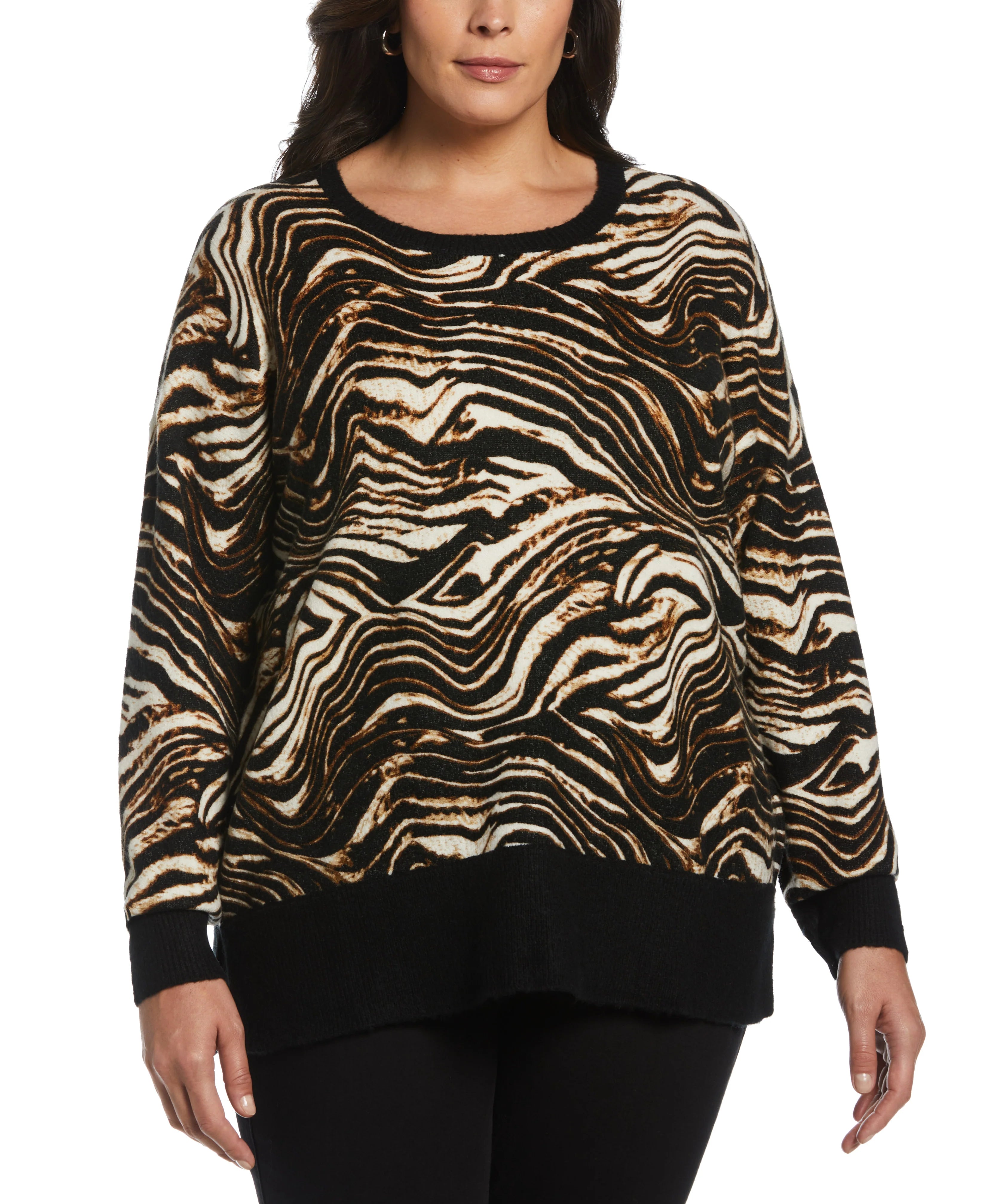 Animal Print Slouchy Sweater