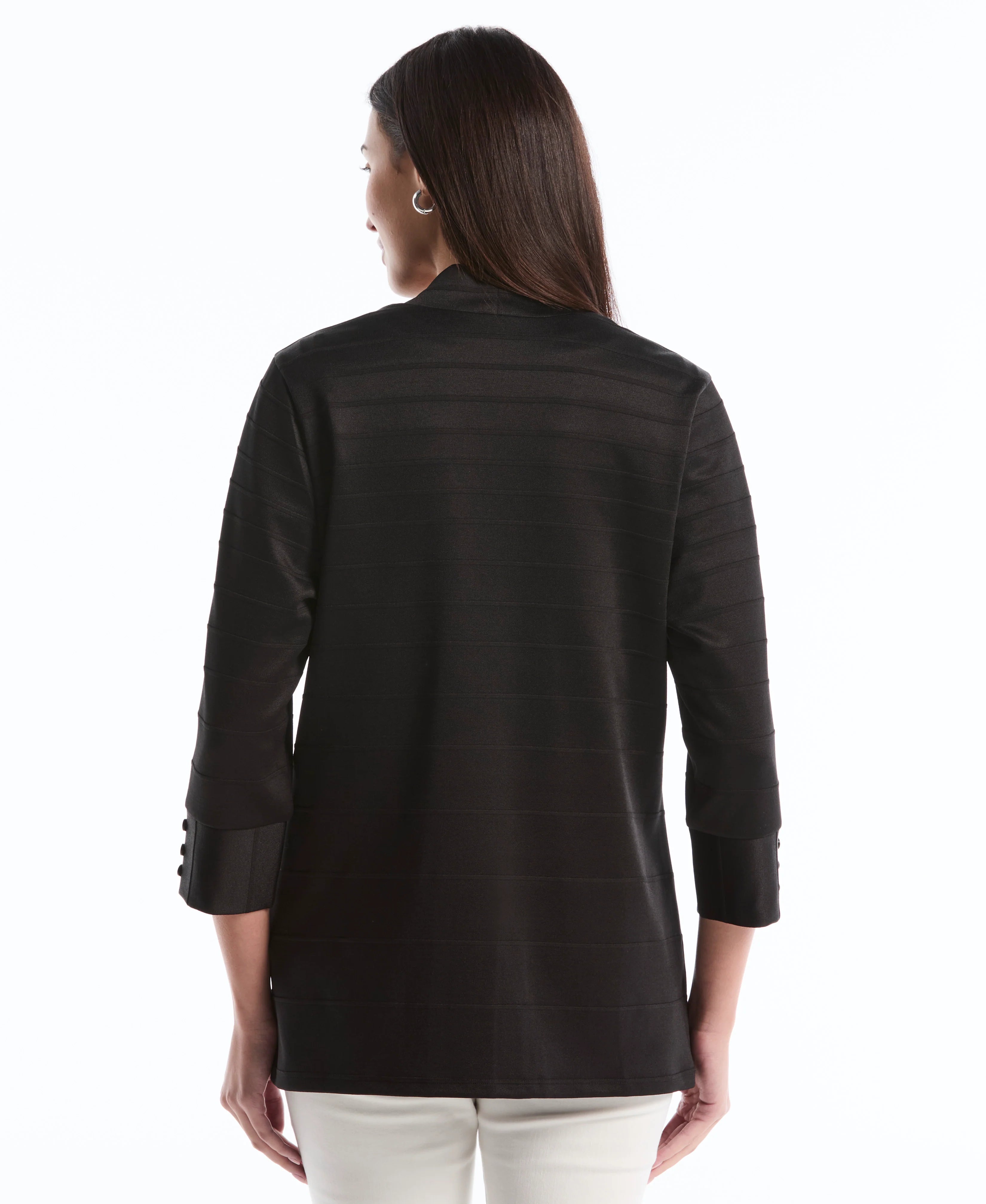 Ottoman Knit Cardigan Sweater
