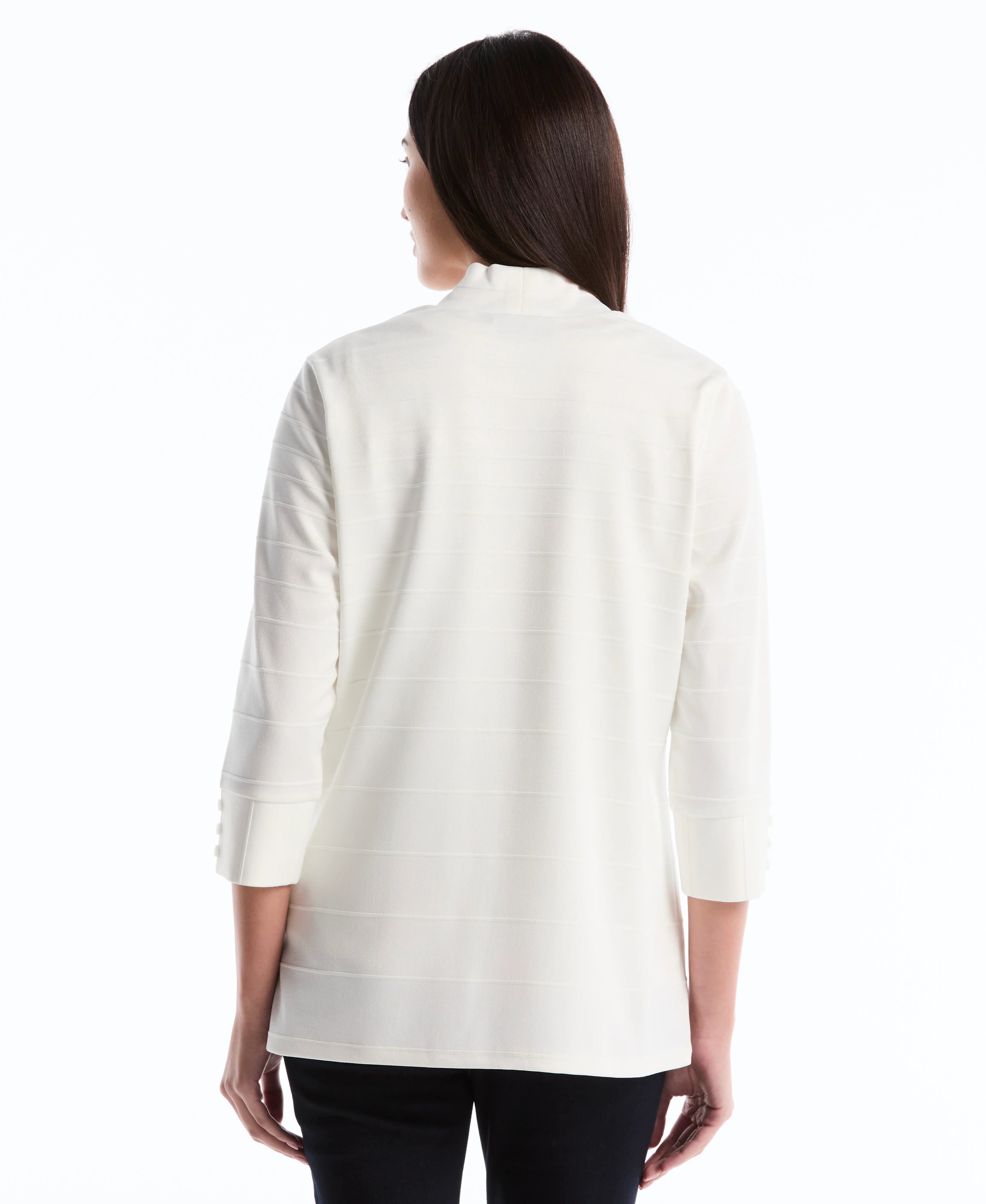 Ottoman Knit Cardigan Sweater